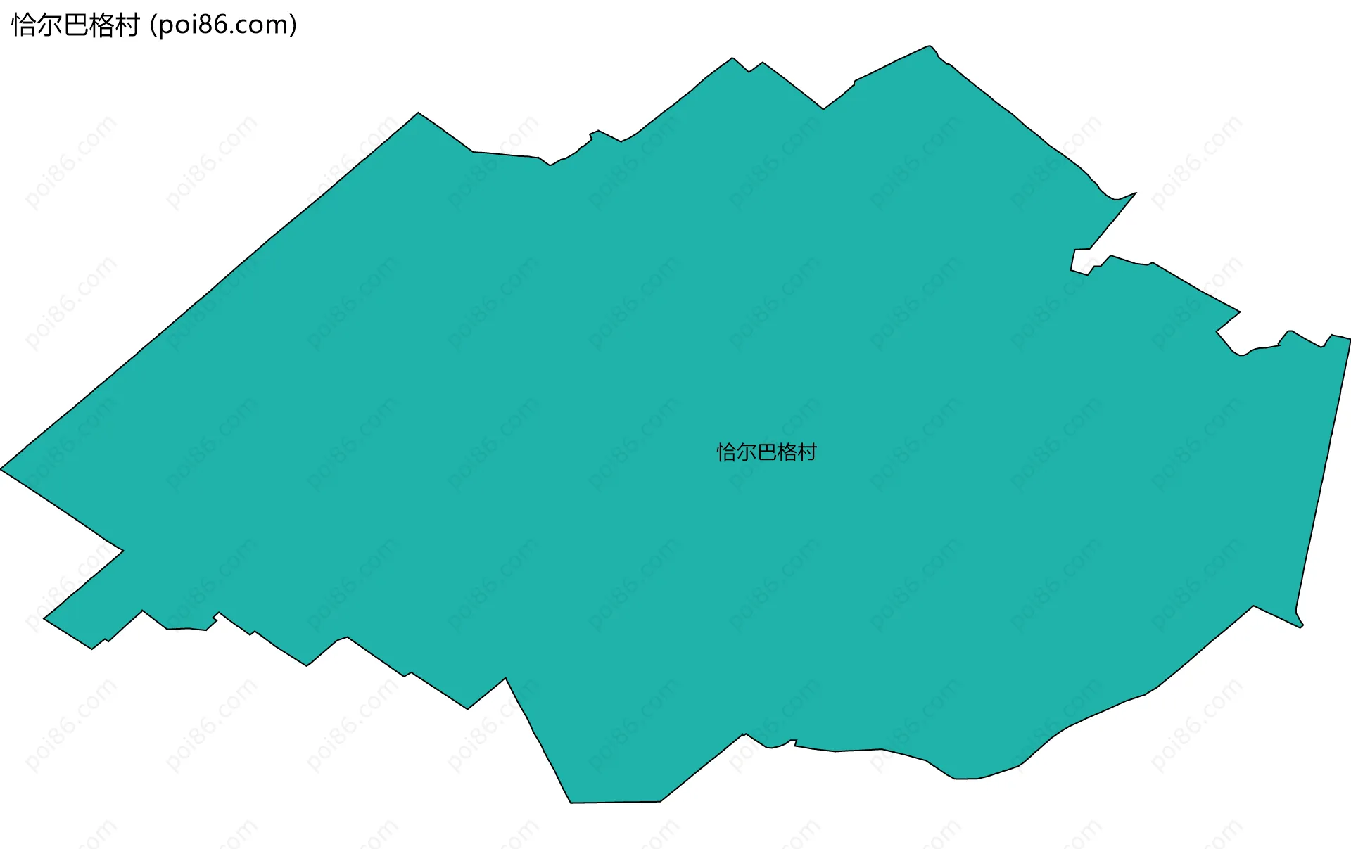 恰尔巴格村边界地图