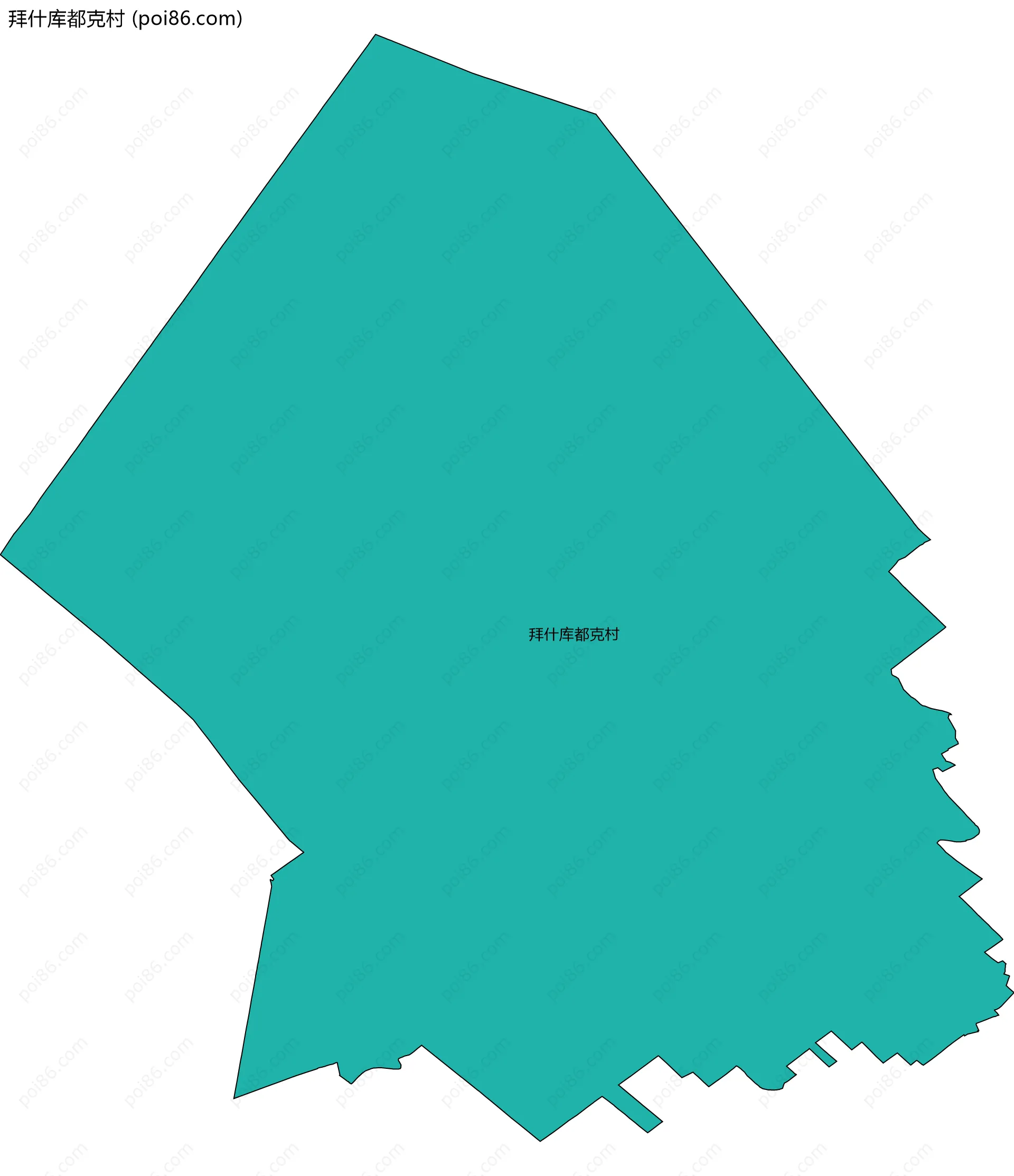 拜什库都克村边界地图