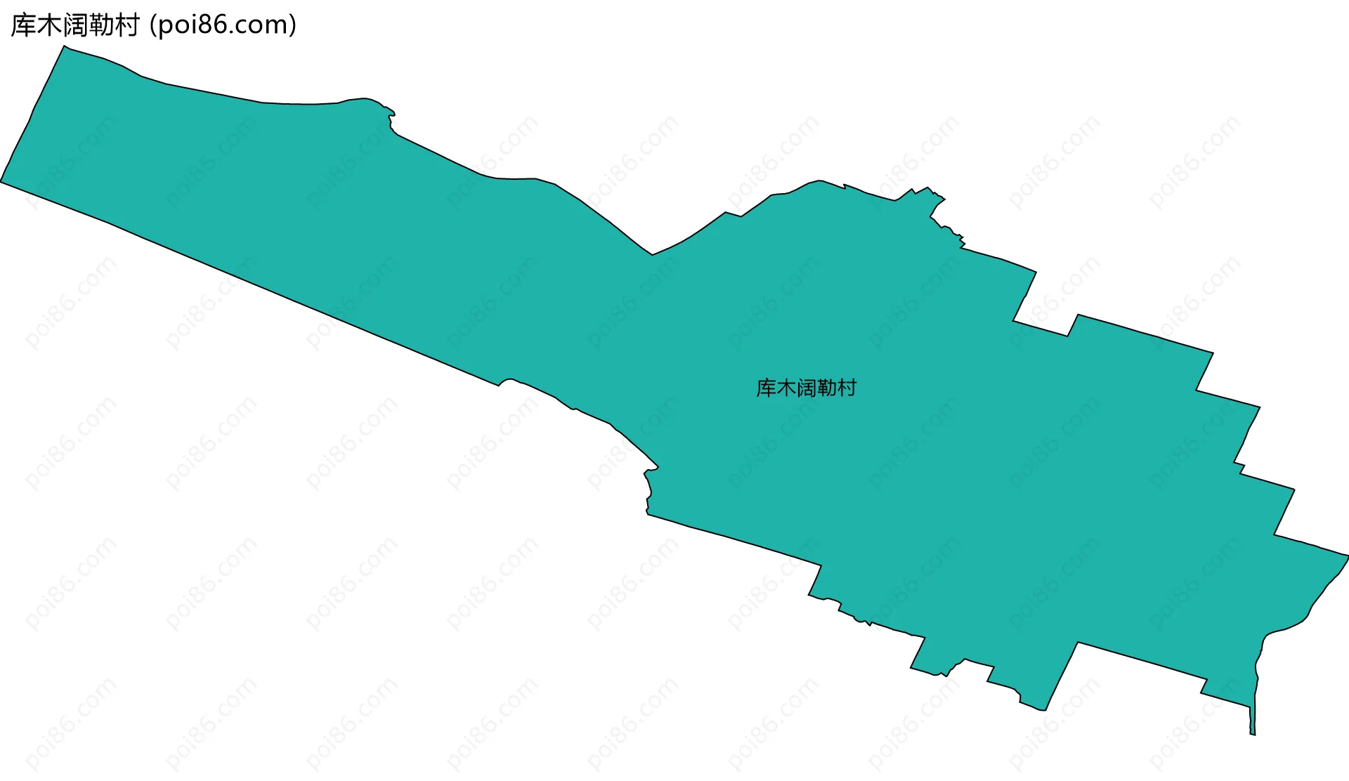 库木阔勒村边界地图