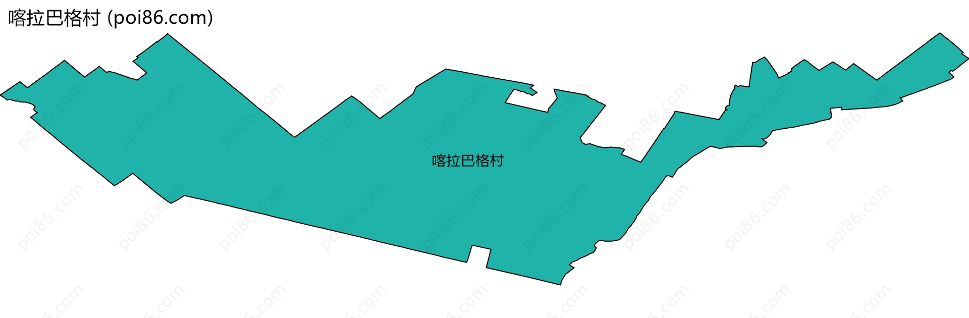 喀拉巴格村边界地图