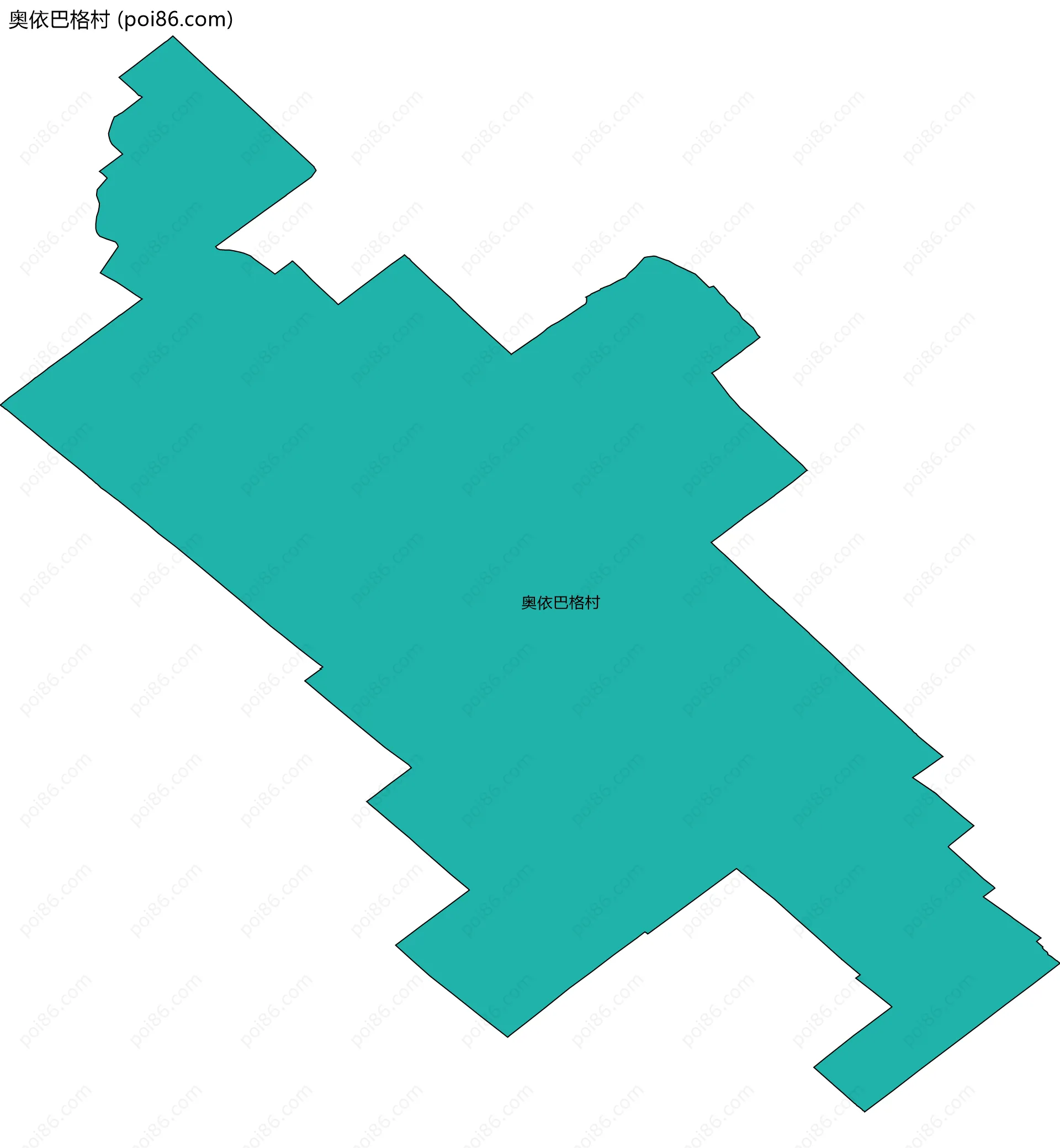 奥依巴格村边界地图