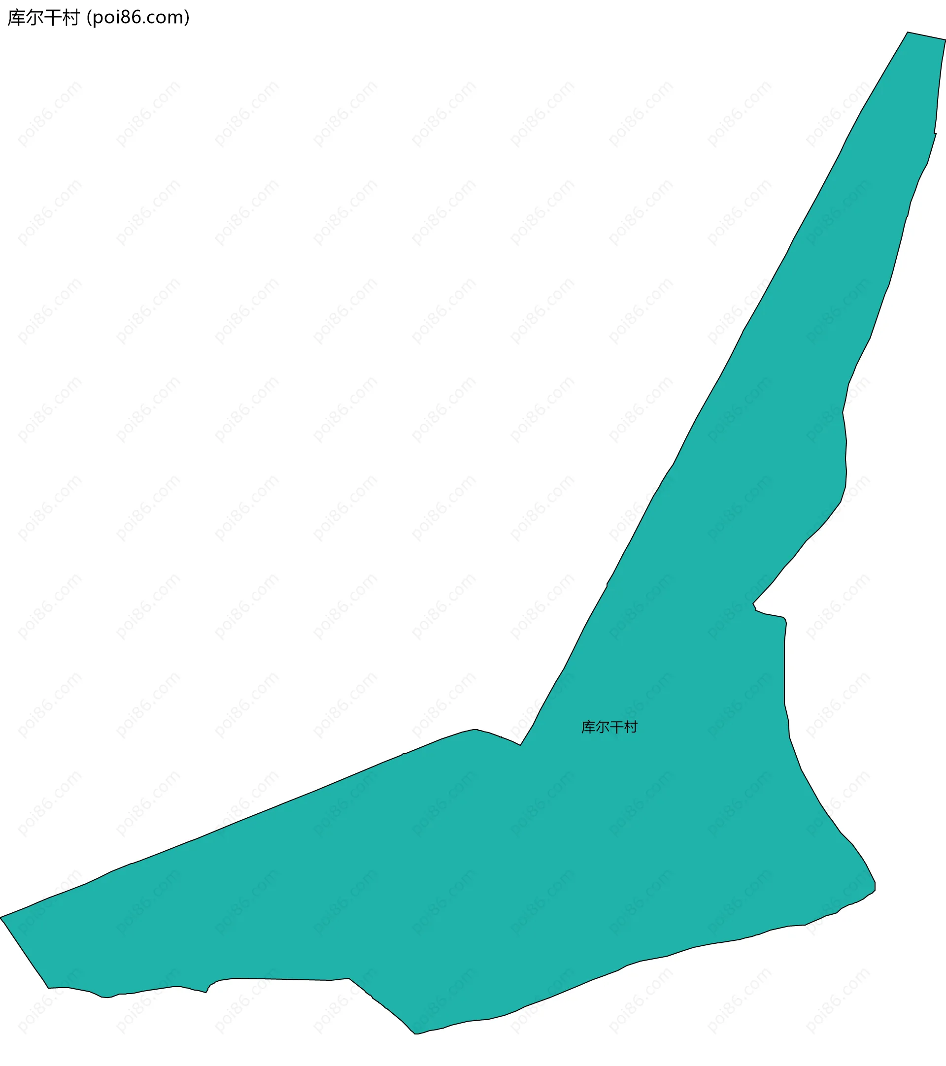 库尔干村边界地图