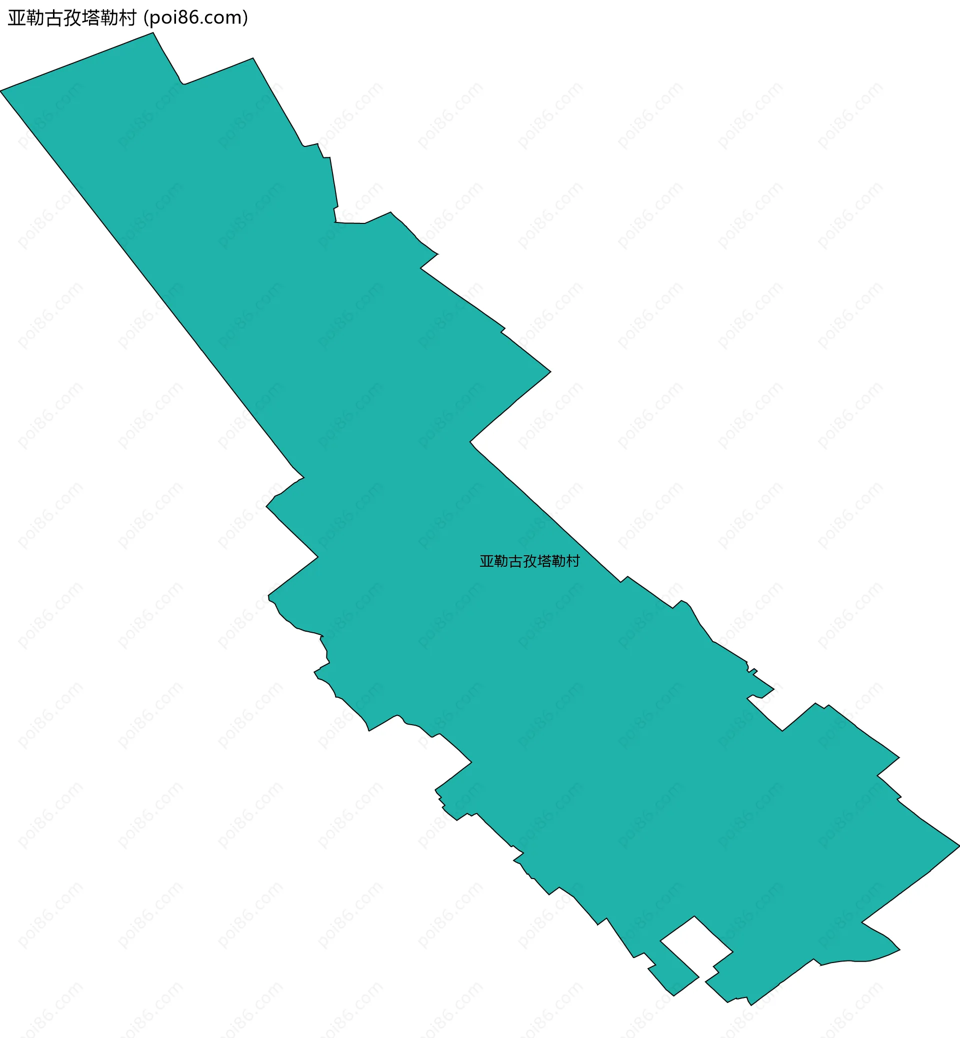 亚勒古孜塔勒村边界地图
