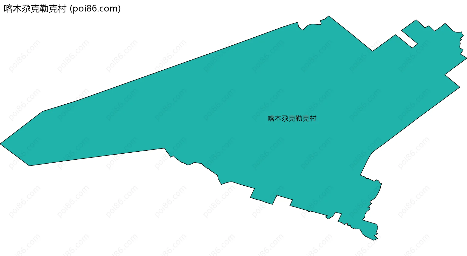喀木尕克勒克村边界地图