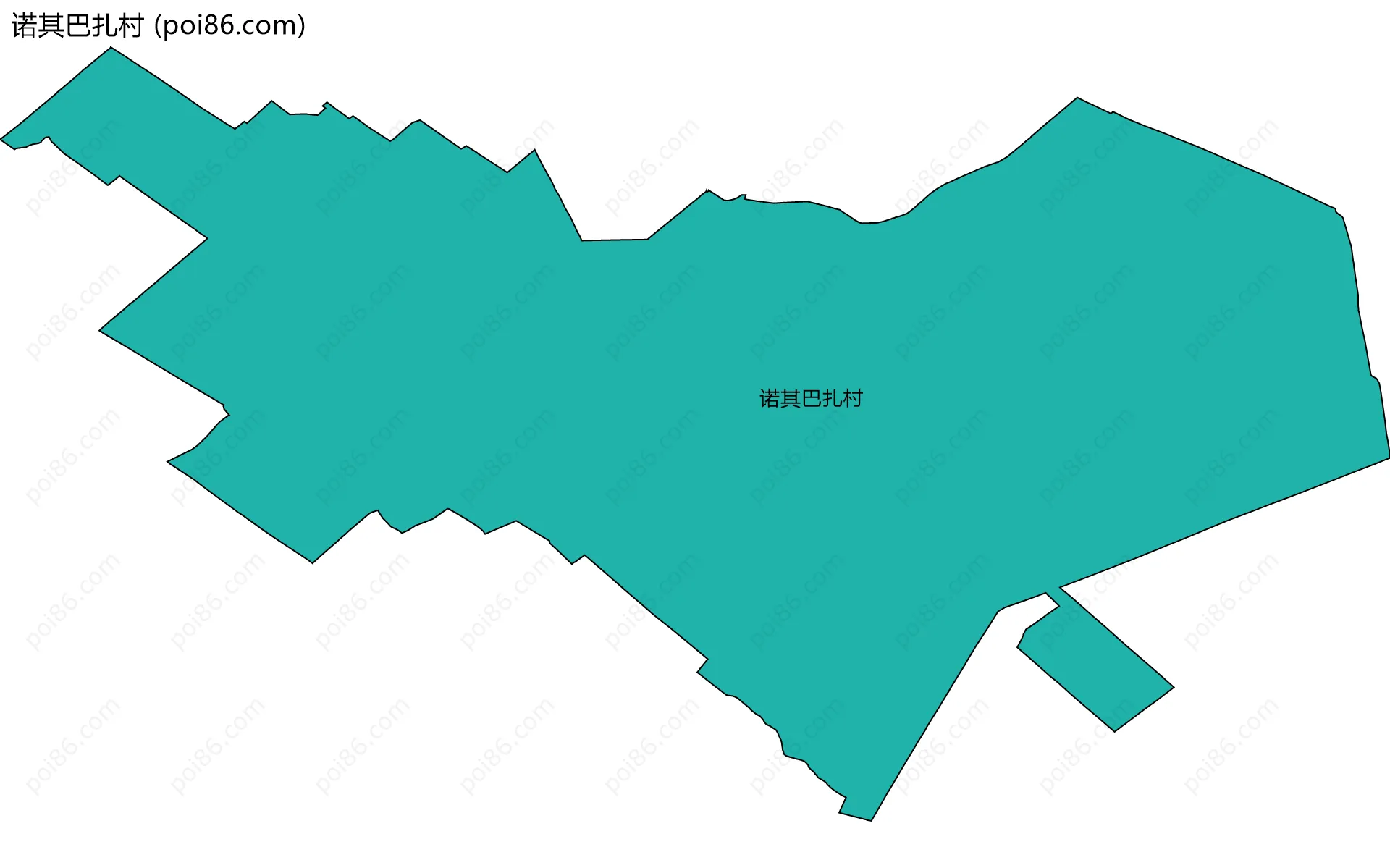 诺其巴扎村边界地图
