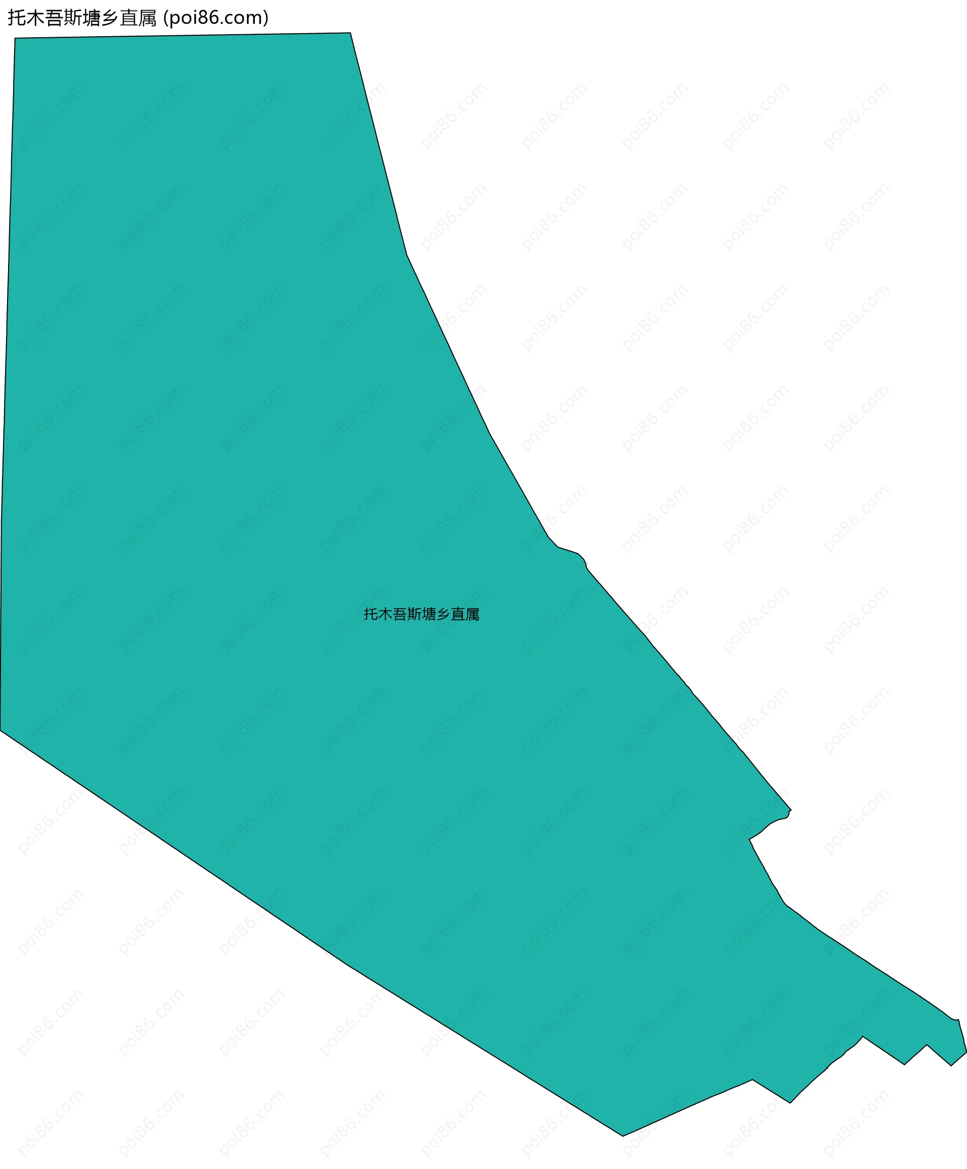 托木吾斯塘乡直属边界地图