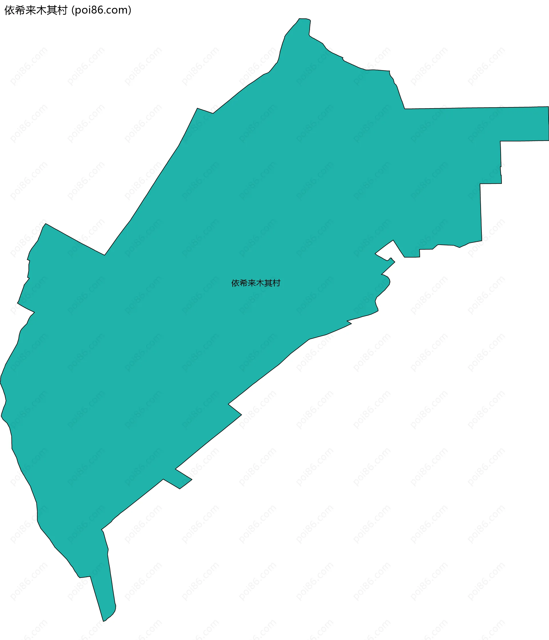 依希来木其村边界地图