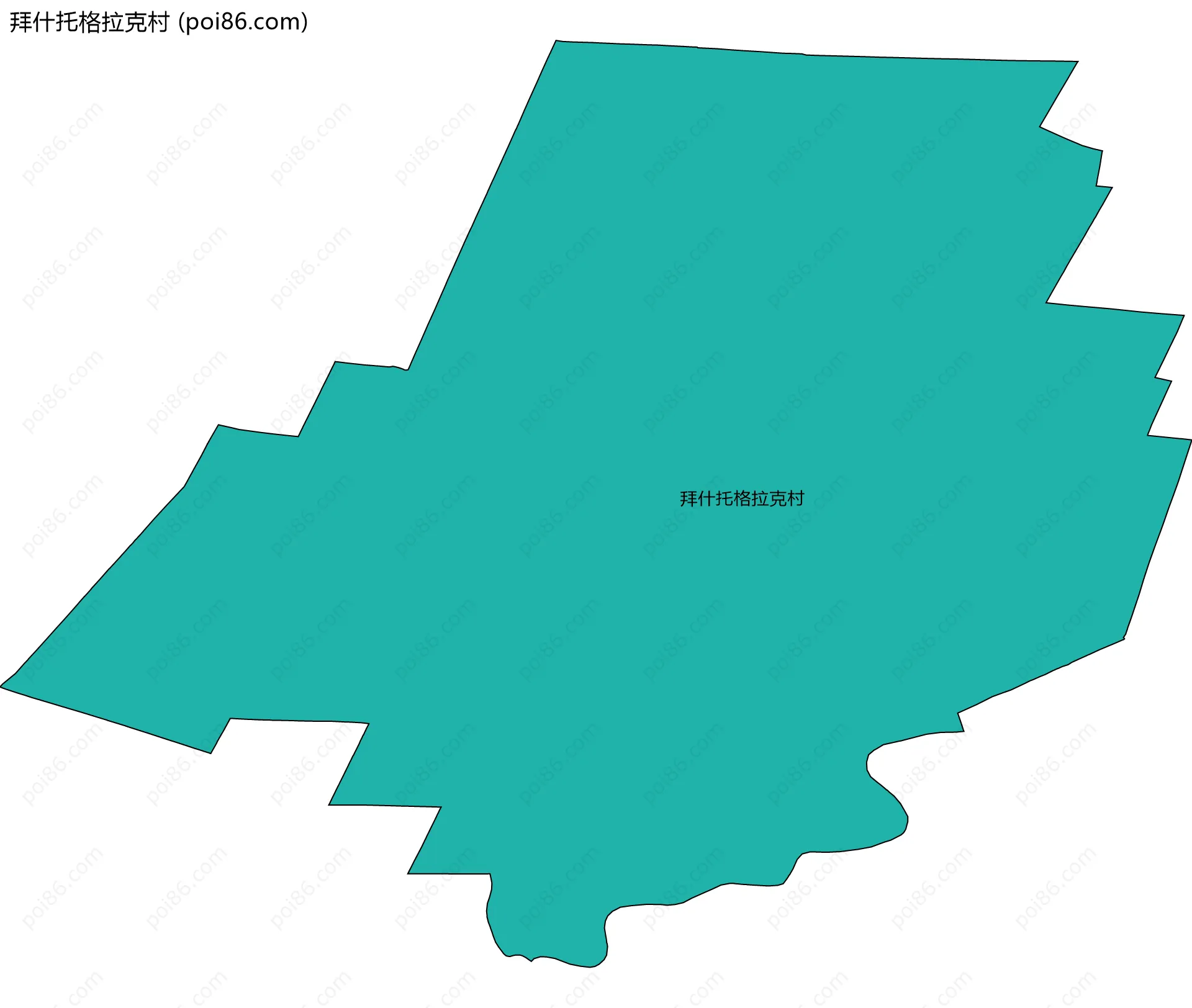 拜什托格拉克村边界地图