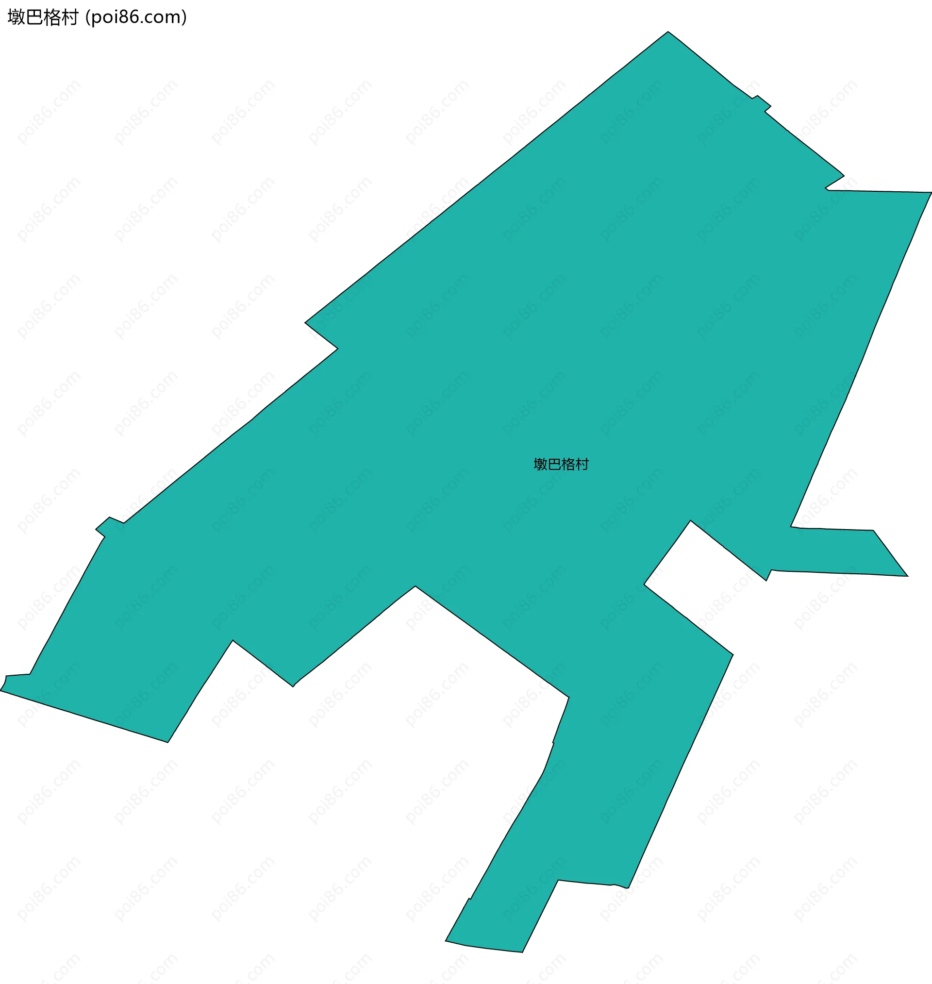 墩巴格村边界地图