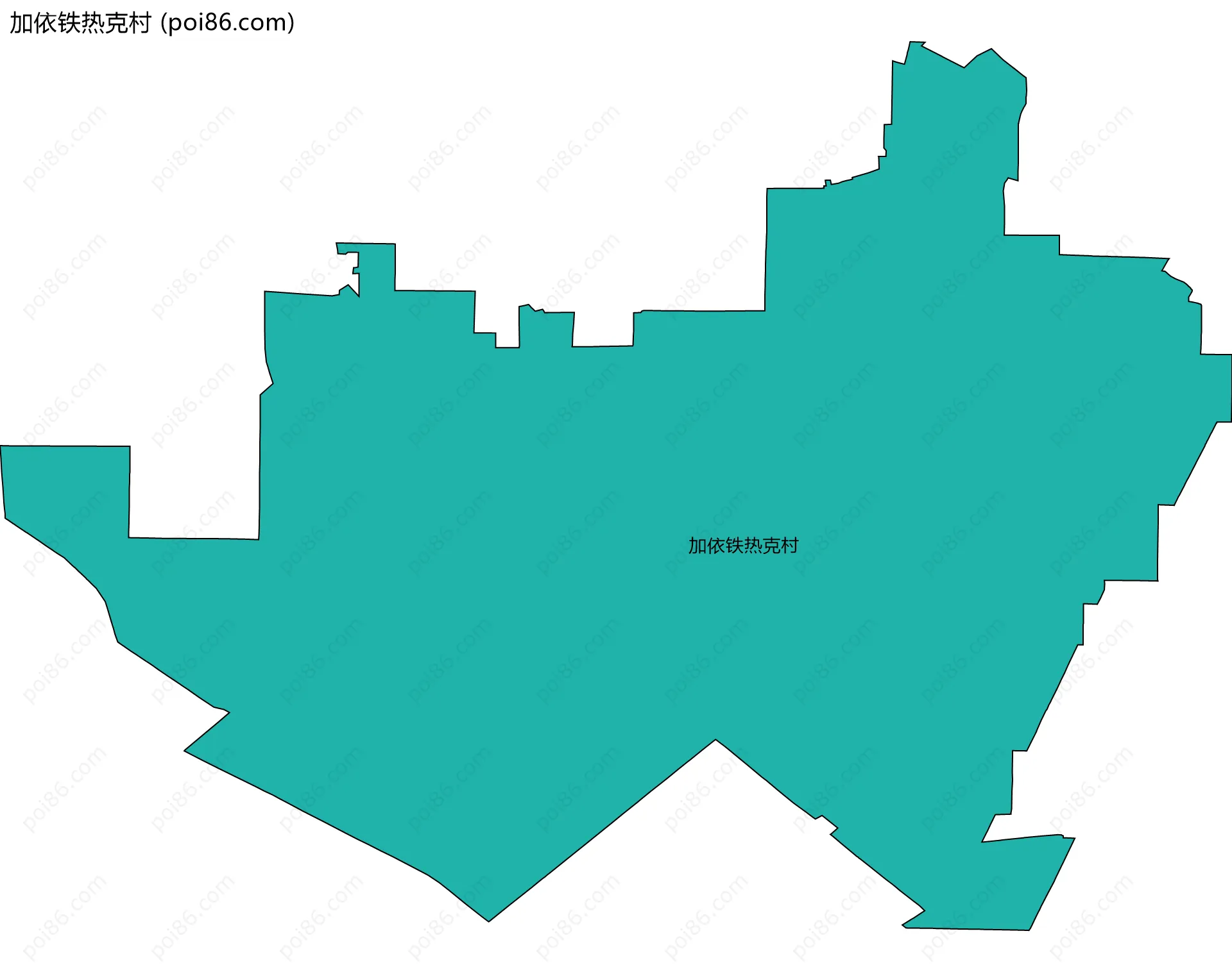 加依铁热克村边界地图