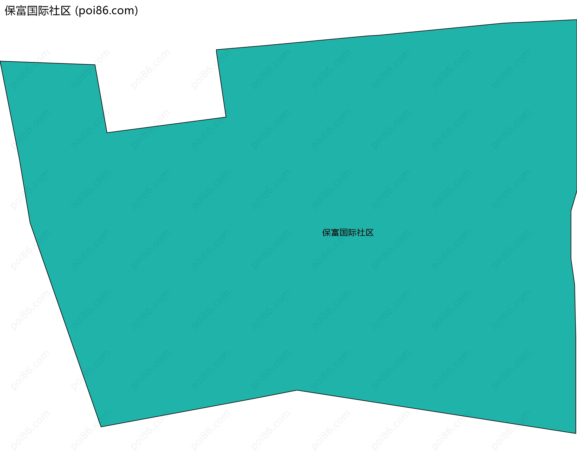 保富国际社区边界地图