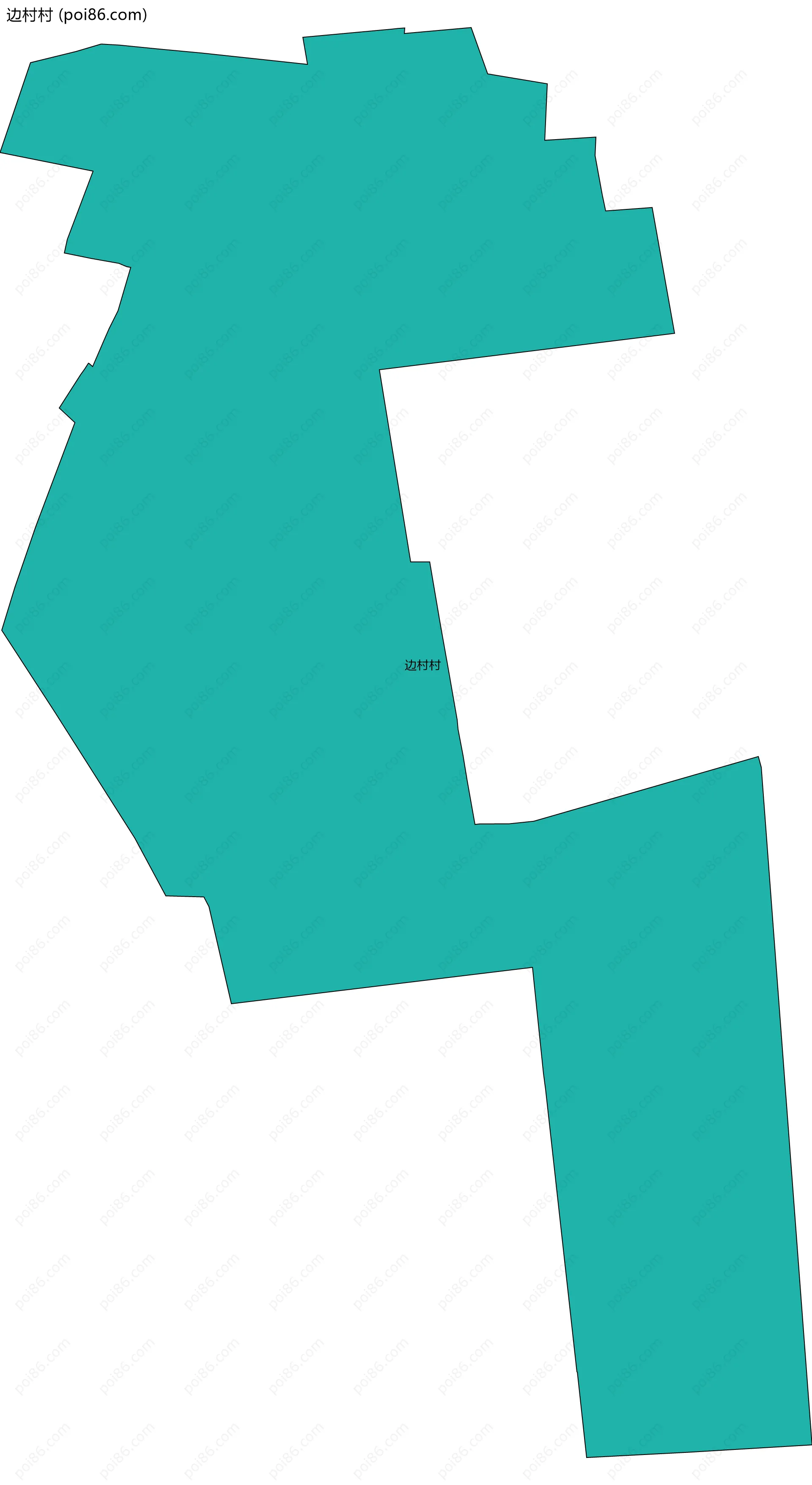 边村村边界地图