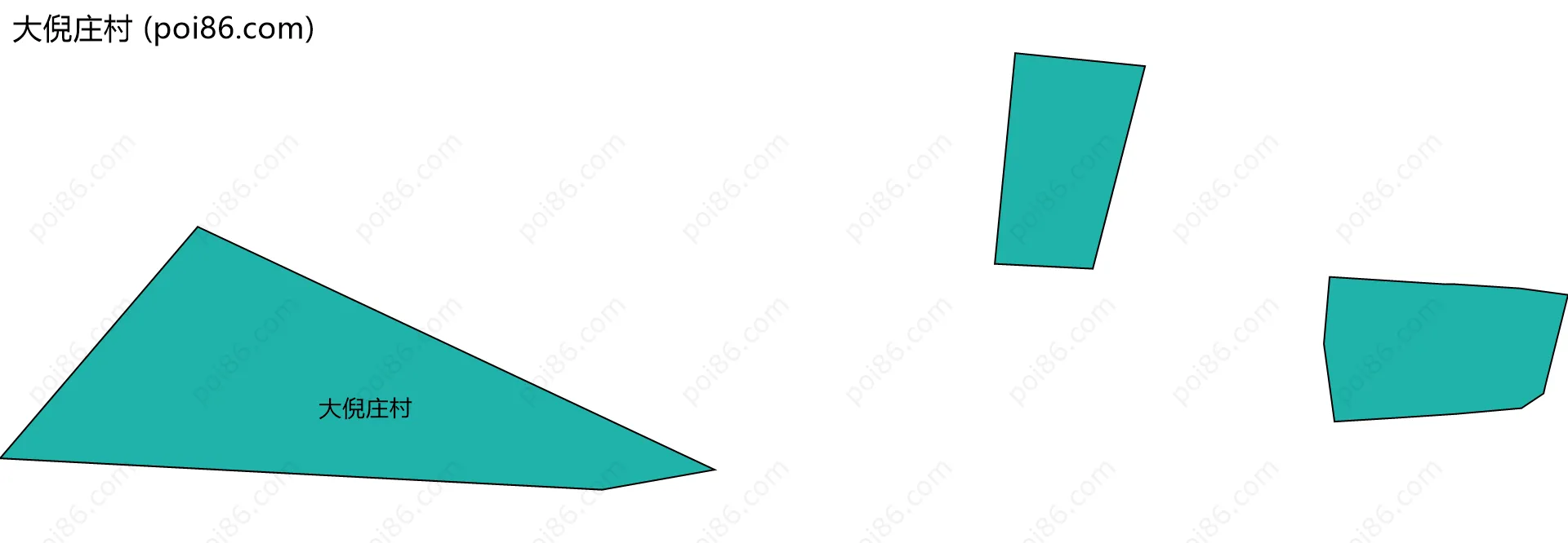 大倪庄村边界地图