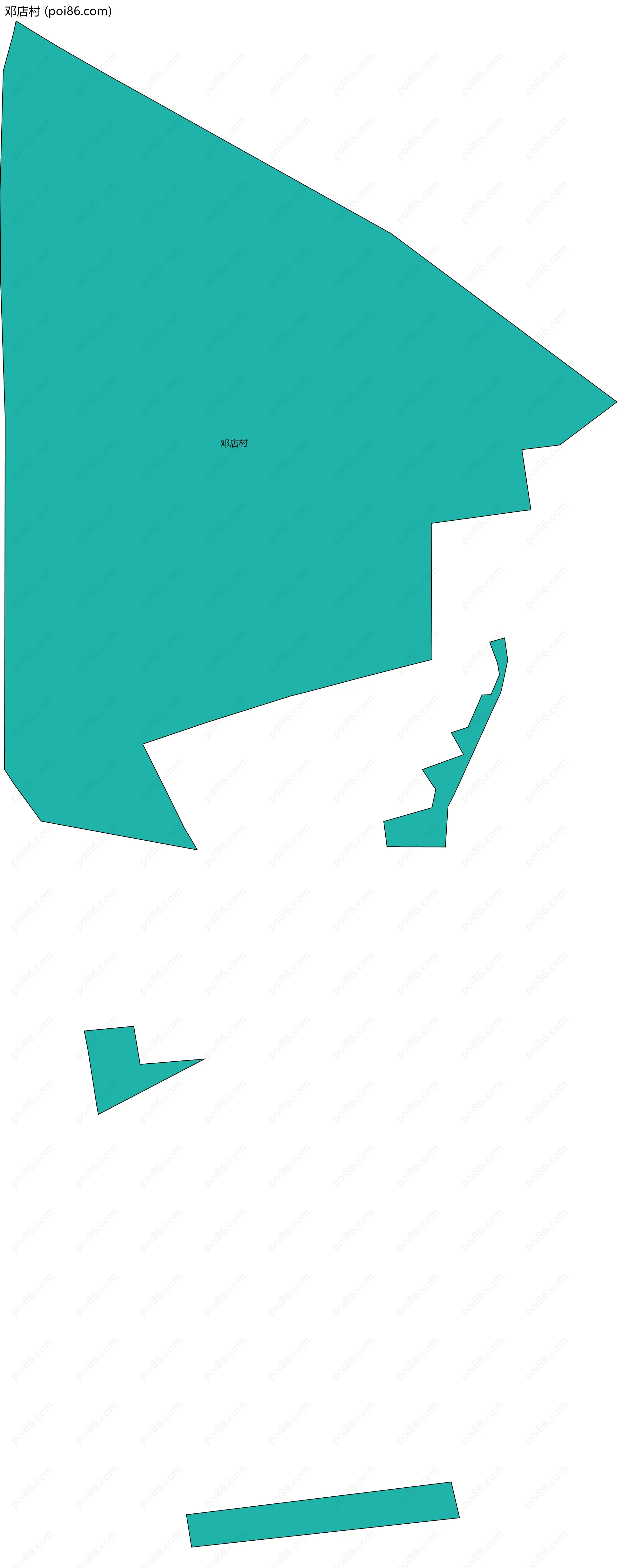 邓店村边界地图