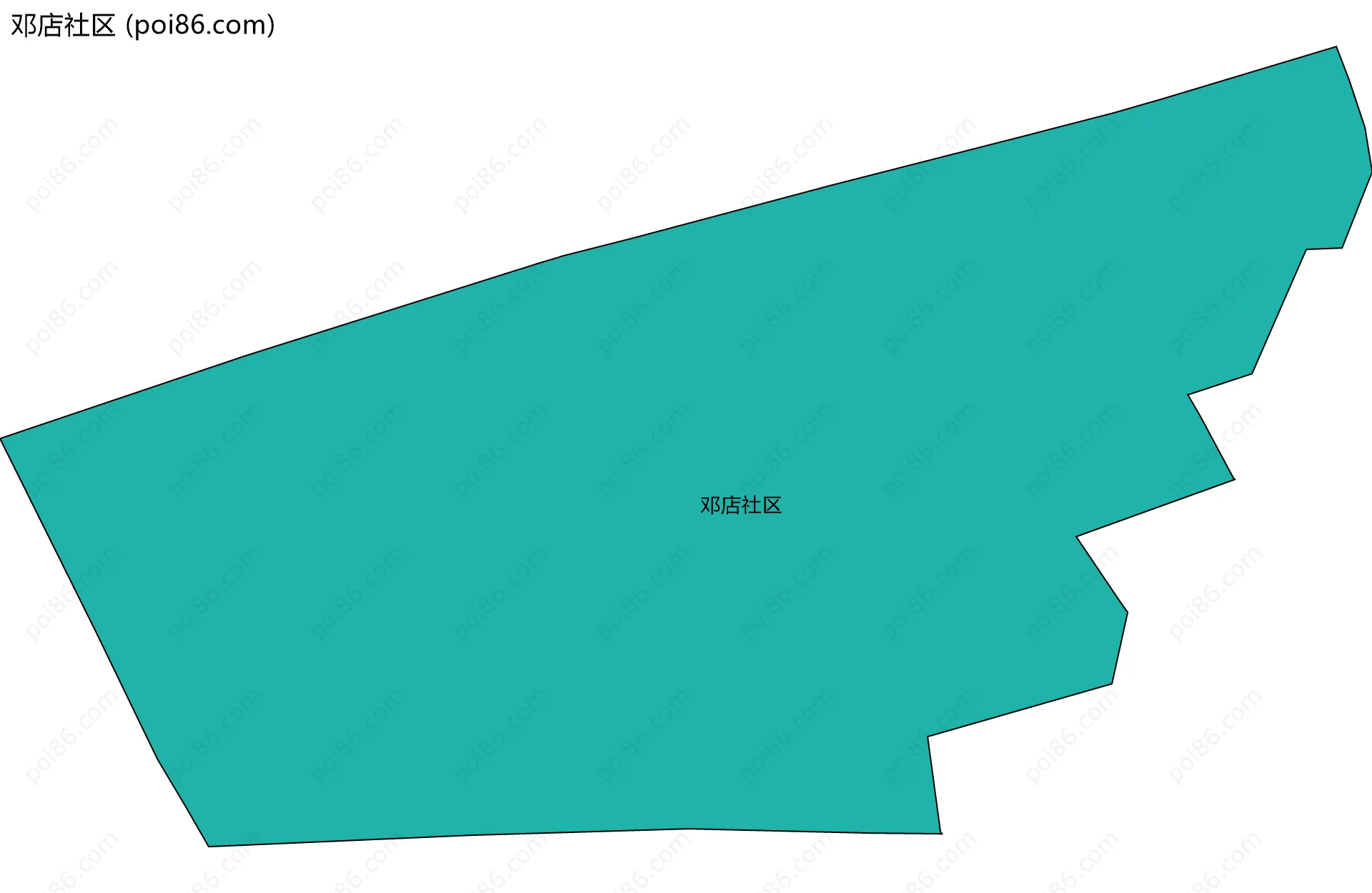 邓店社区边界地图