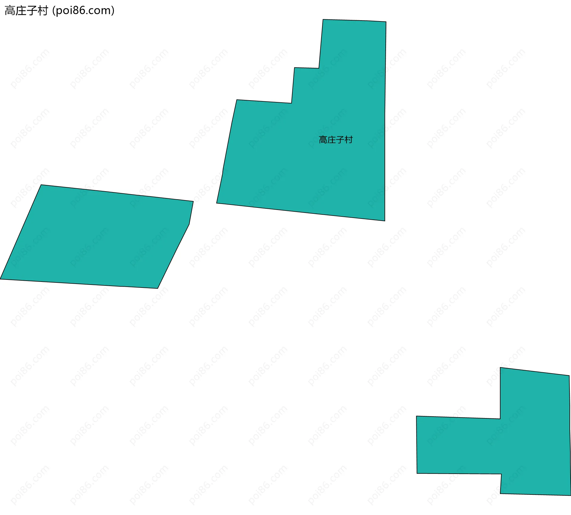 高庄子村边界地图