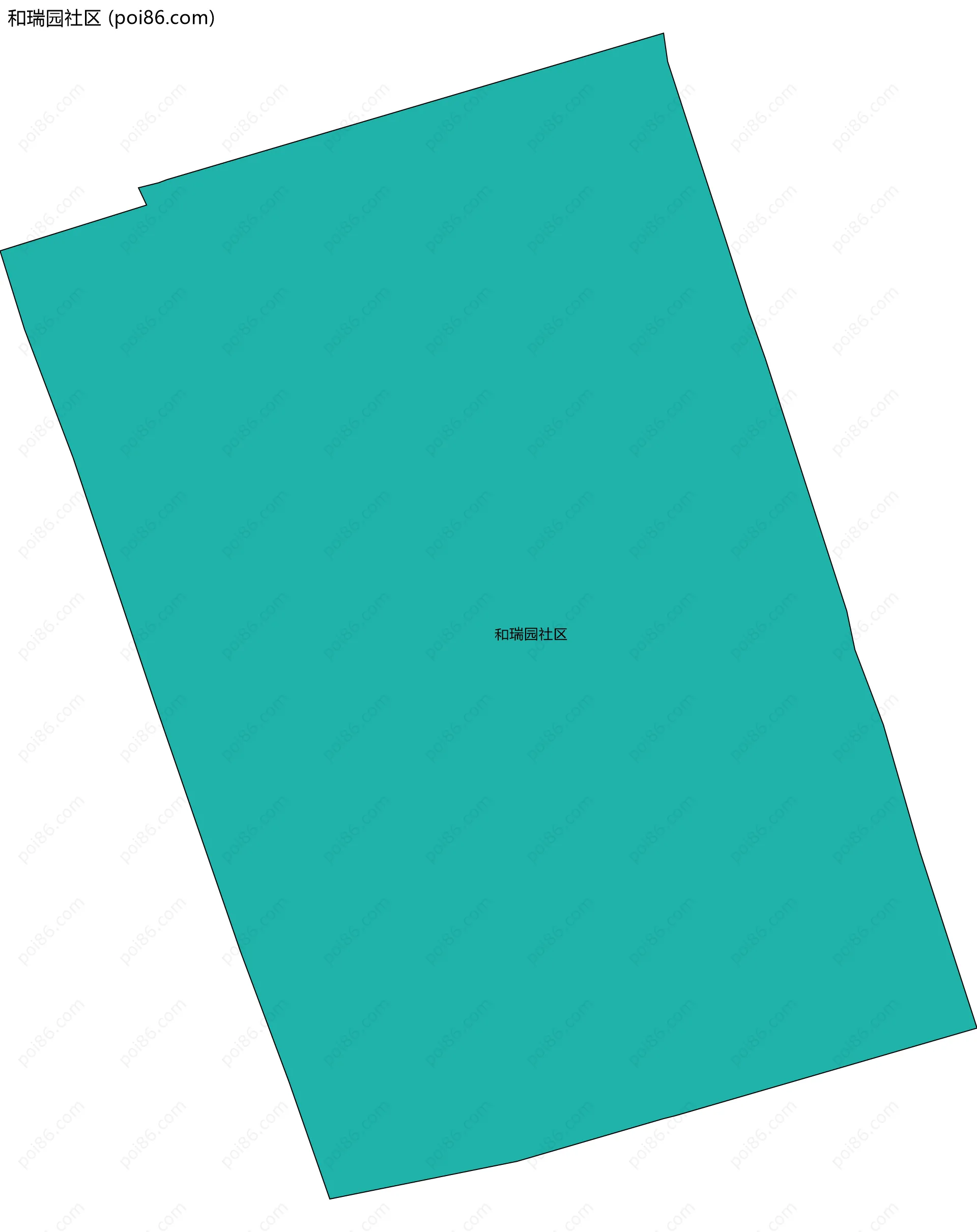 和瑞园社区边界地图