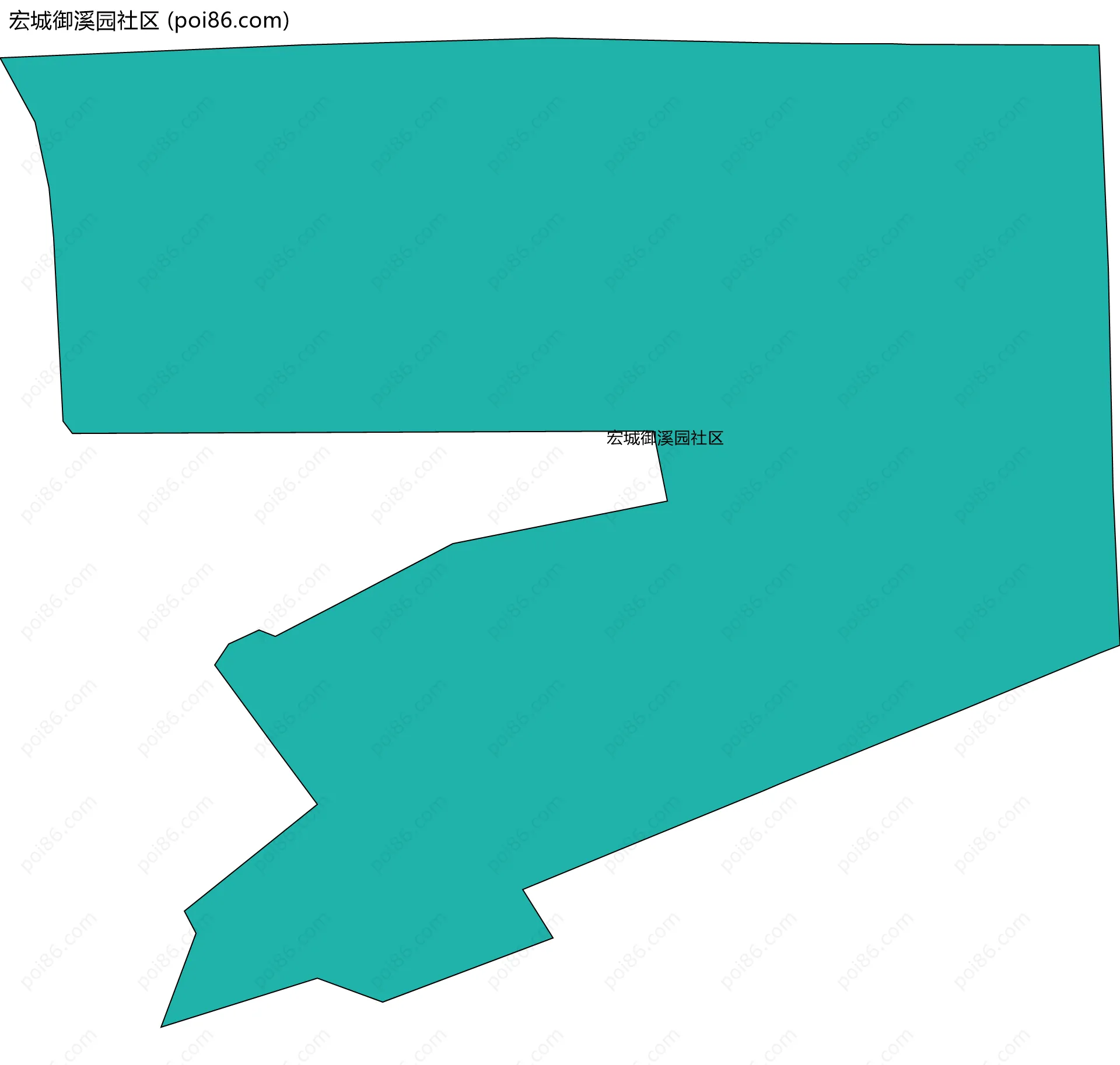 宏城御溪园社区边界地图