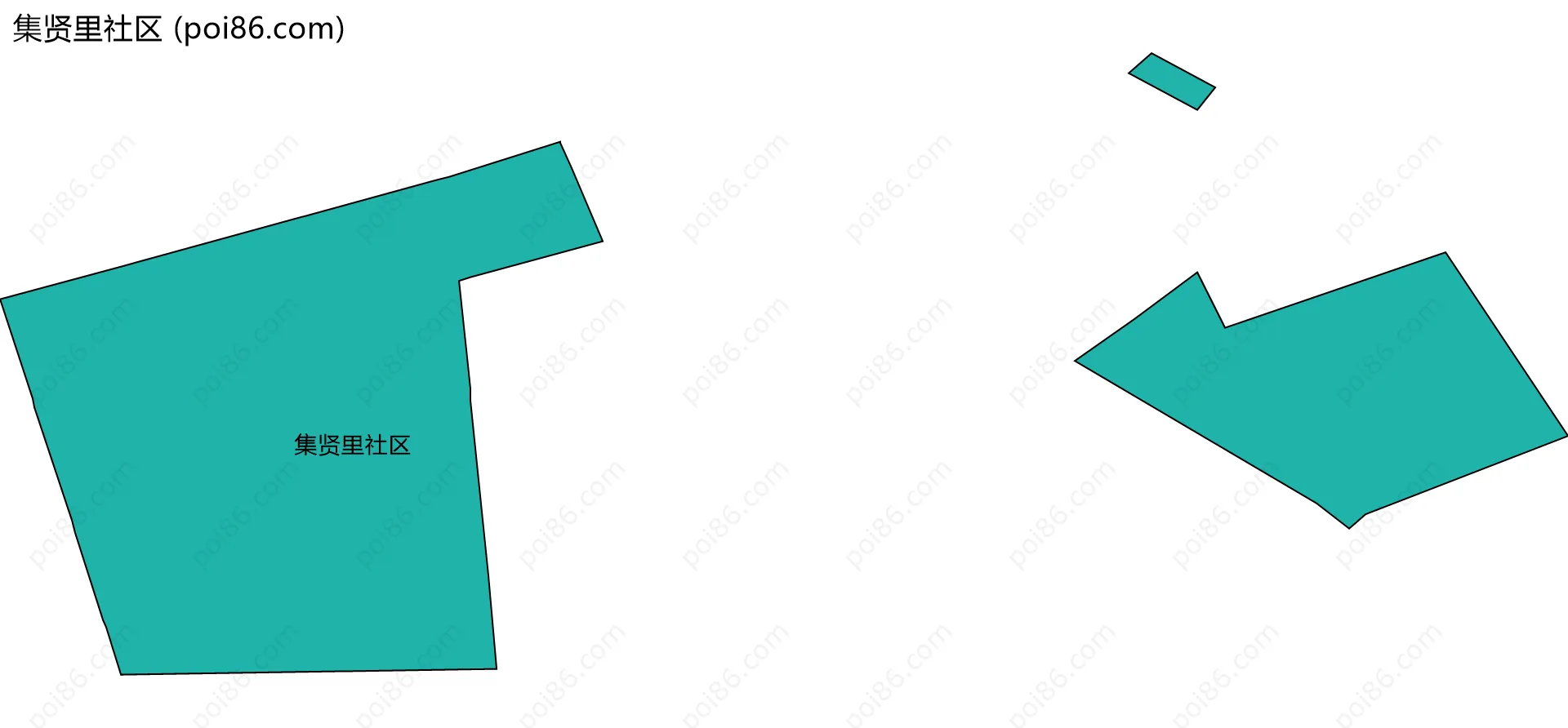 集贤里社区边界地图