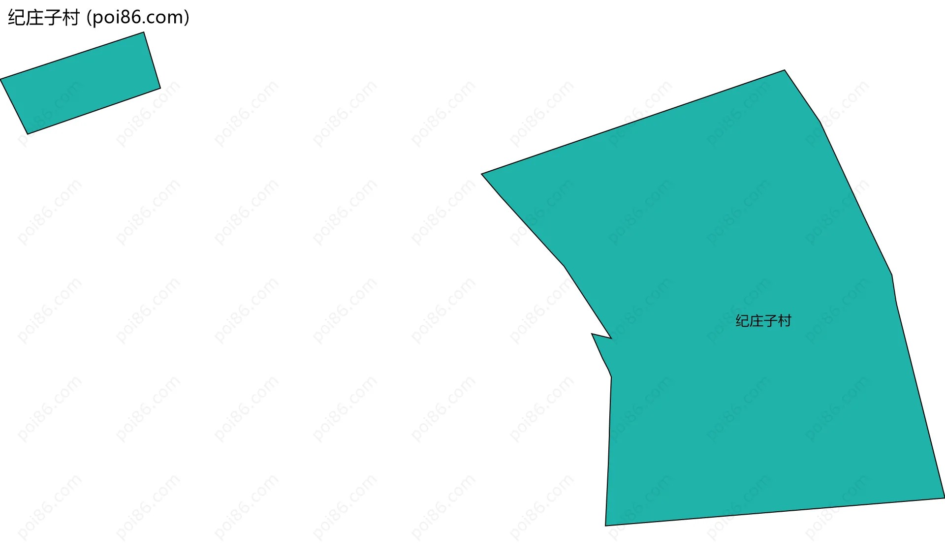 纪庄子村边界地图