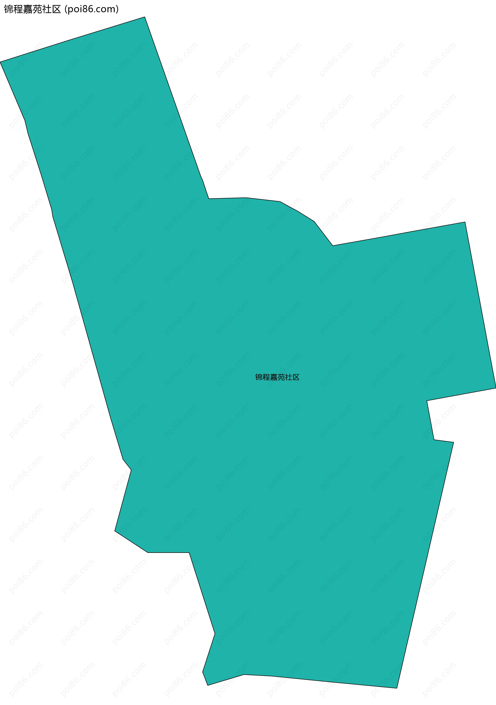 锦程嘉苑社区边界地图