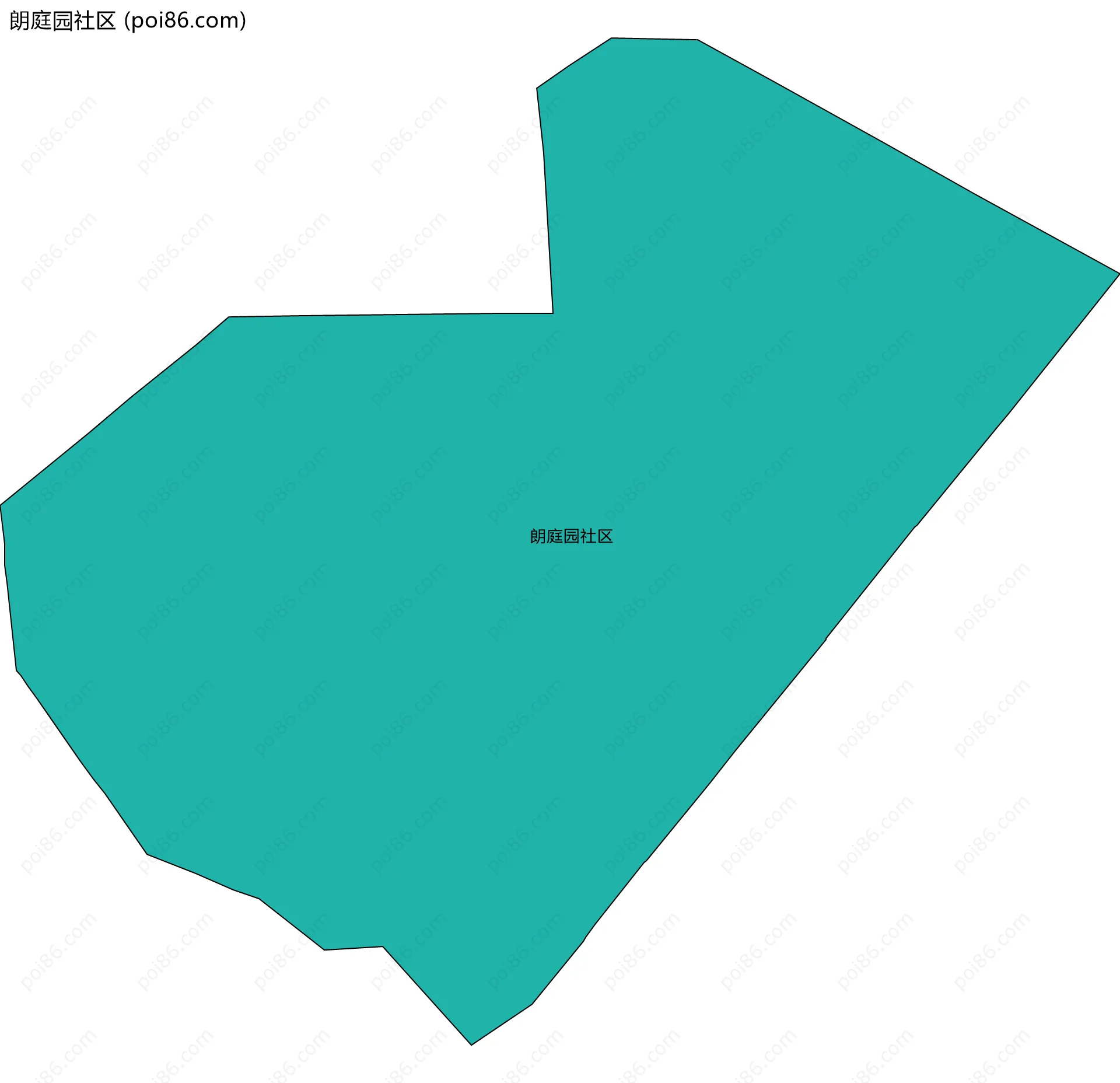 朗庭园社区边界地图