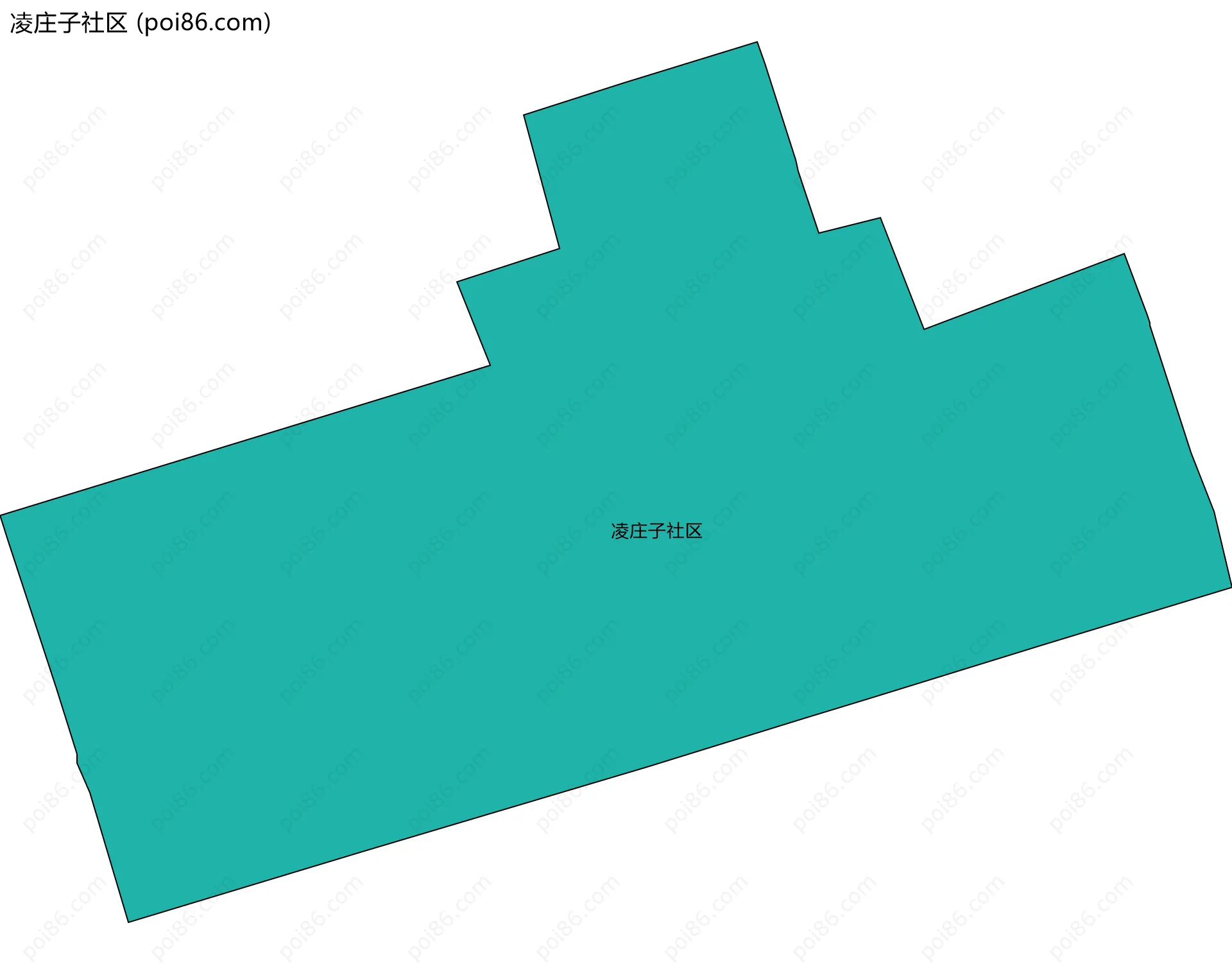凌庄子社区边界地图