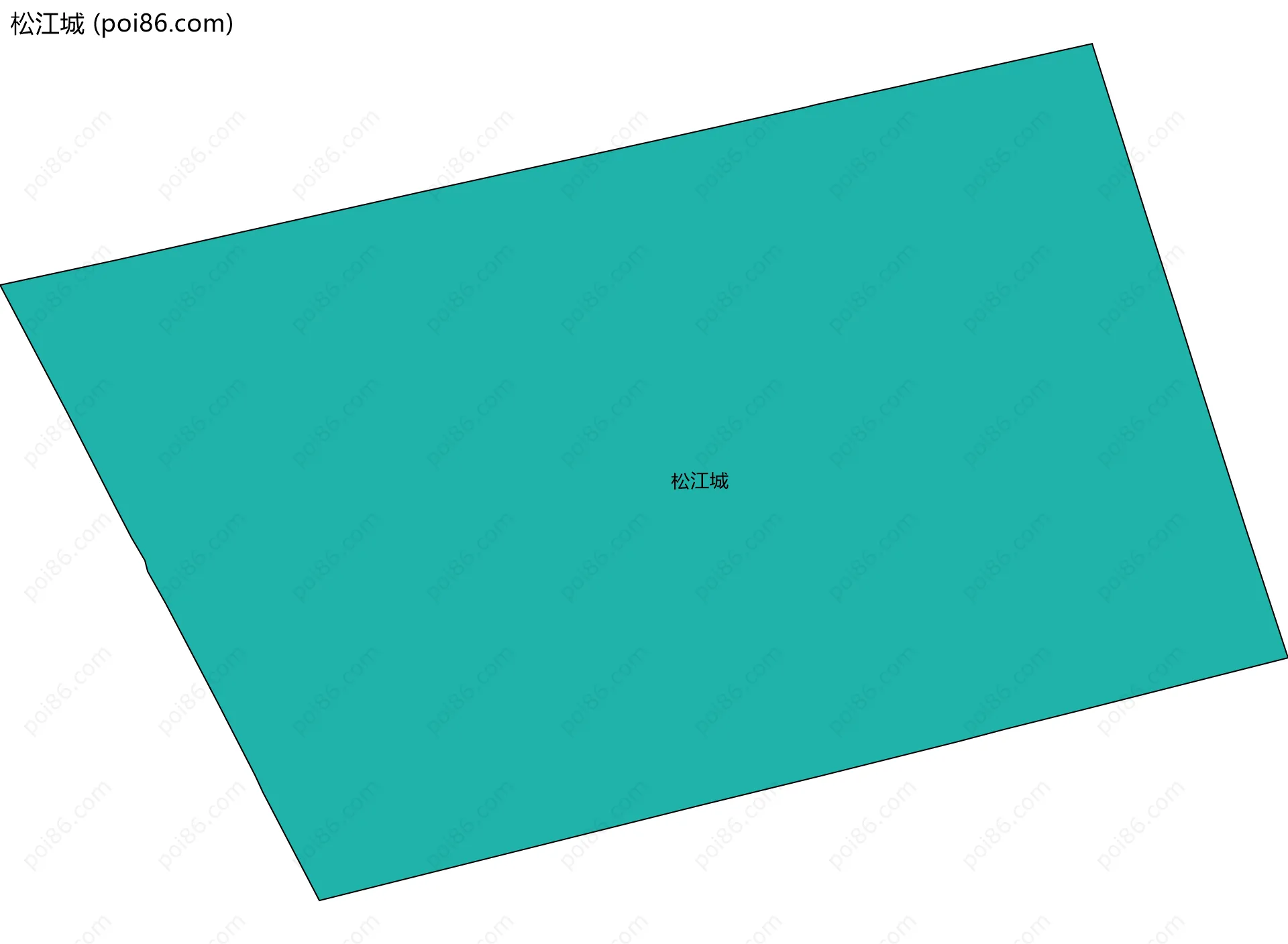 松江城边界地图