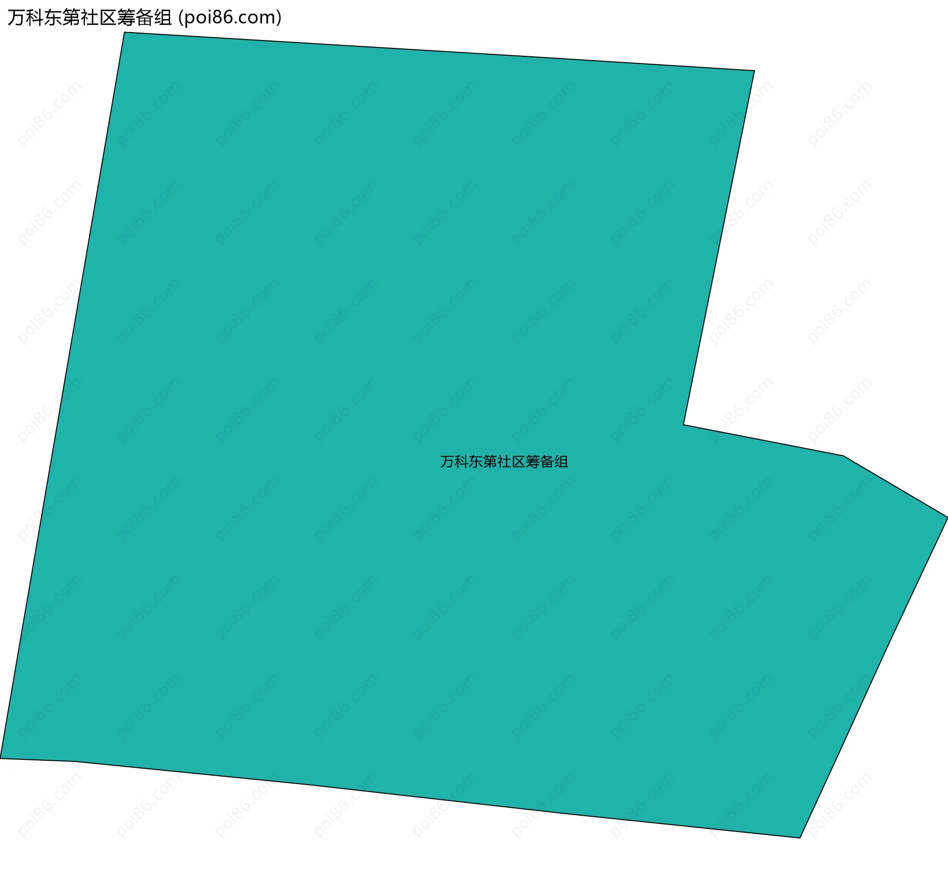 万科东第社区筹备组边界地图