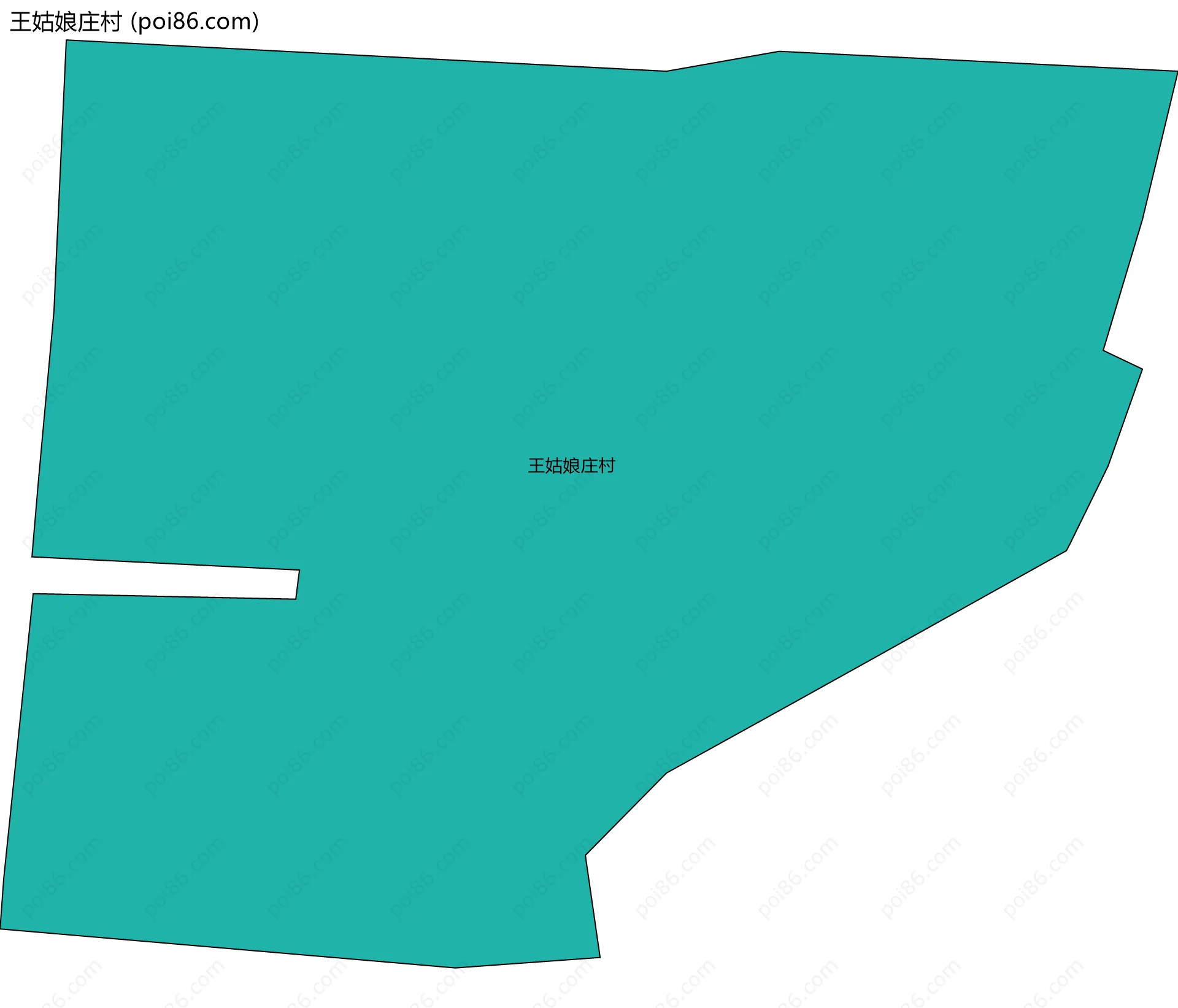 王姑娘庄村边界地图