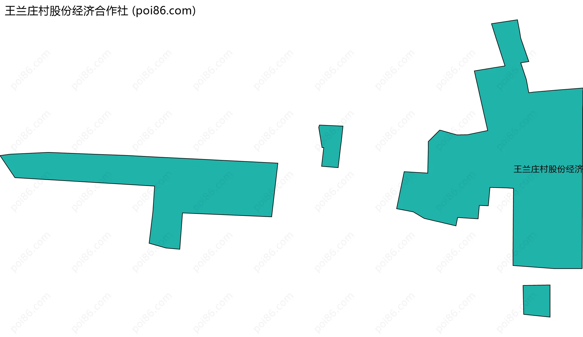 王兰庄村股份经济合作社边界地图