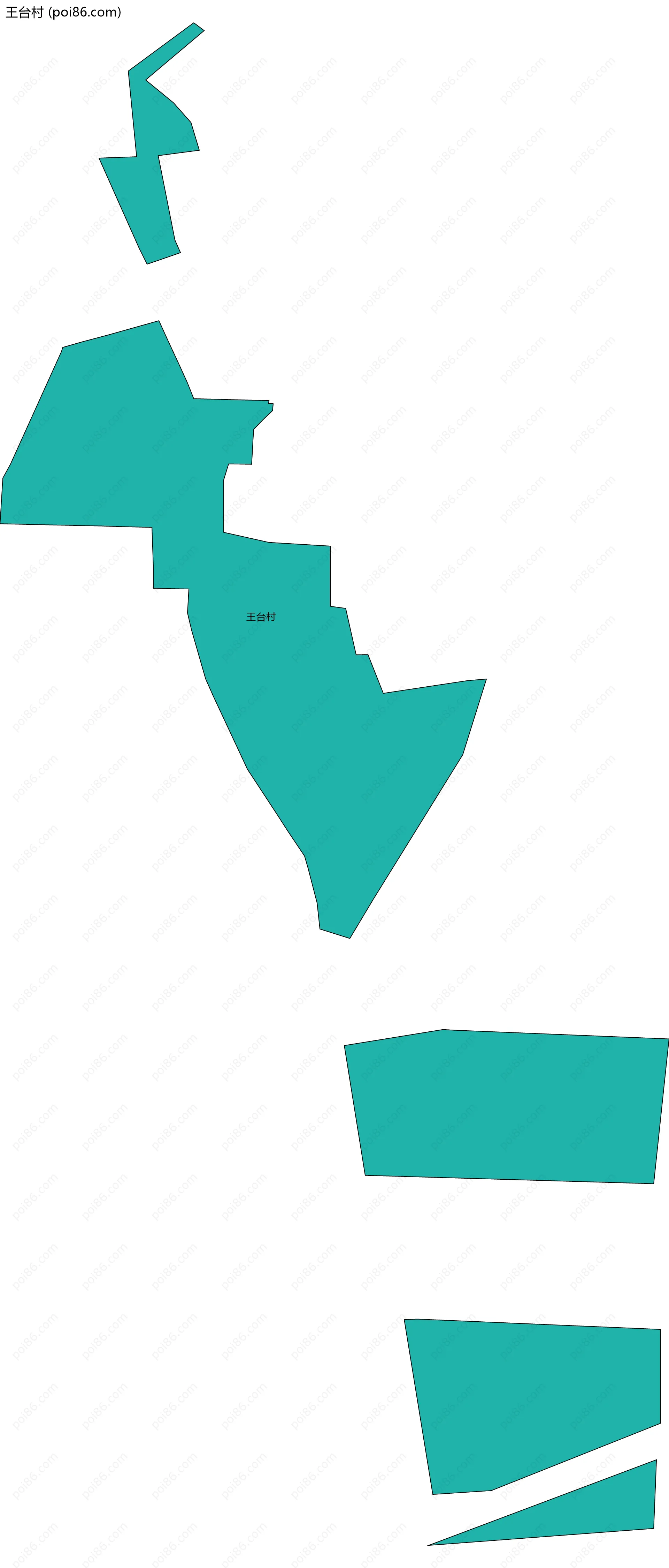 王台村边界地图