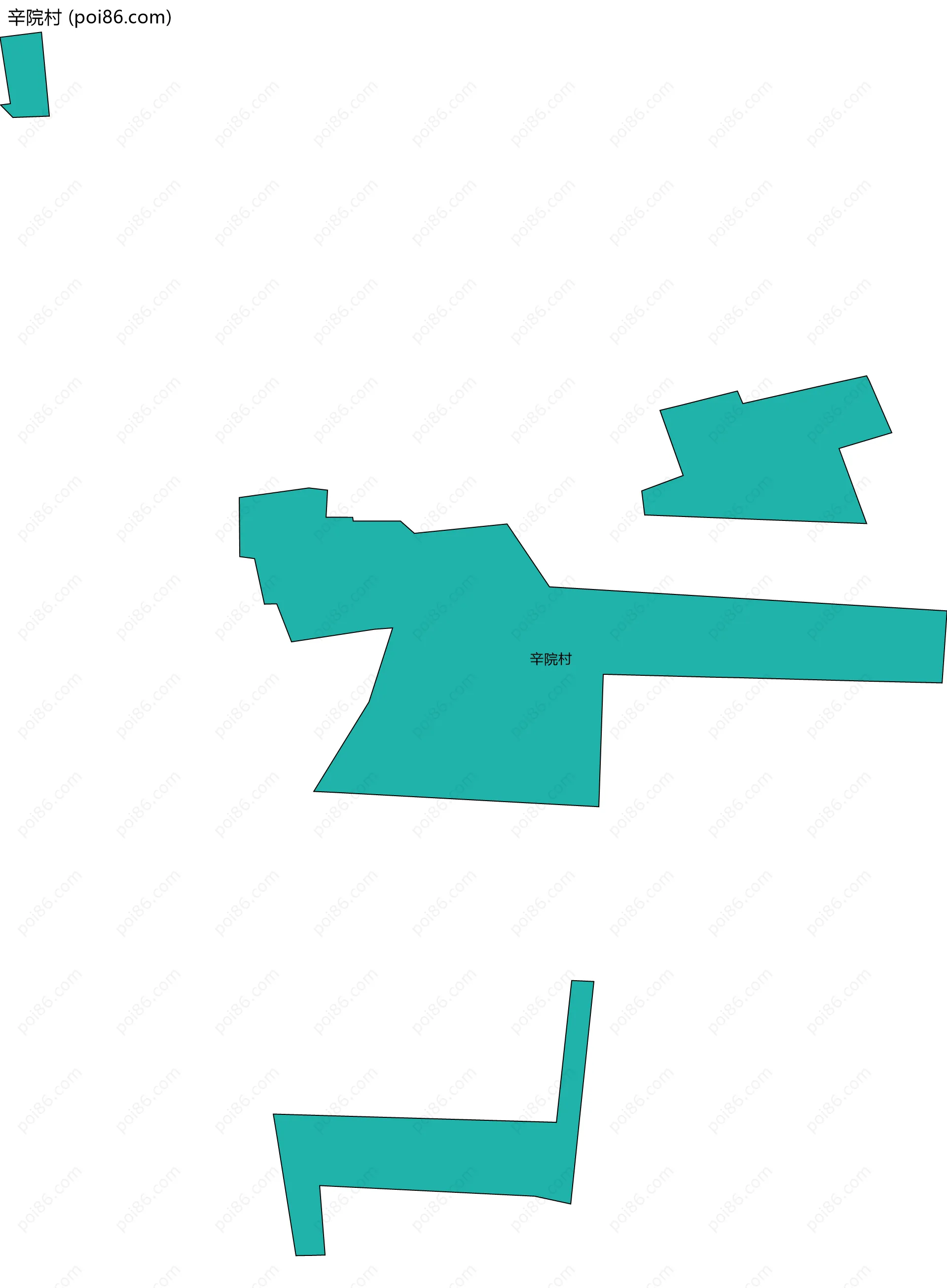 辛院村边界地图