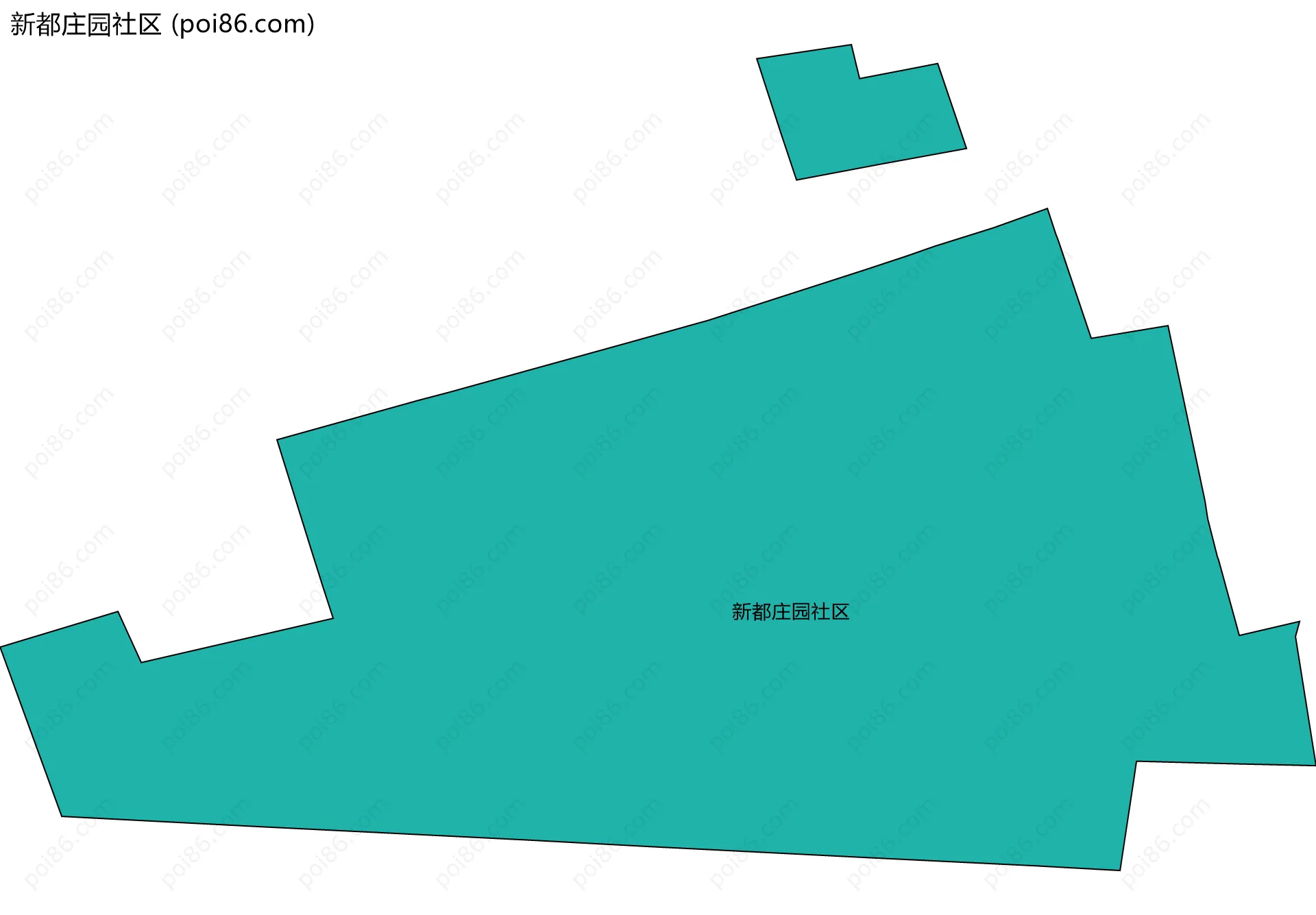 新都庄园社区边界地图