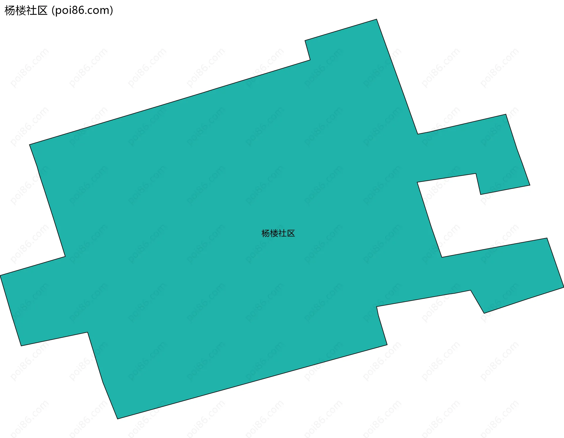 杨楼社区边界地图