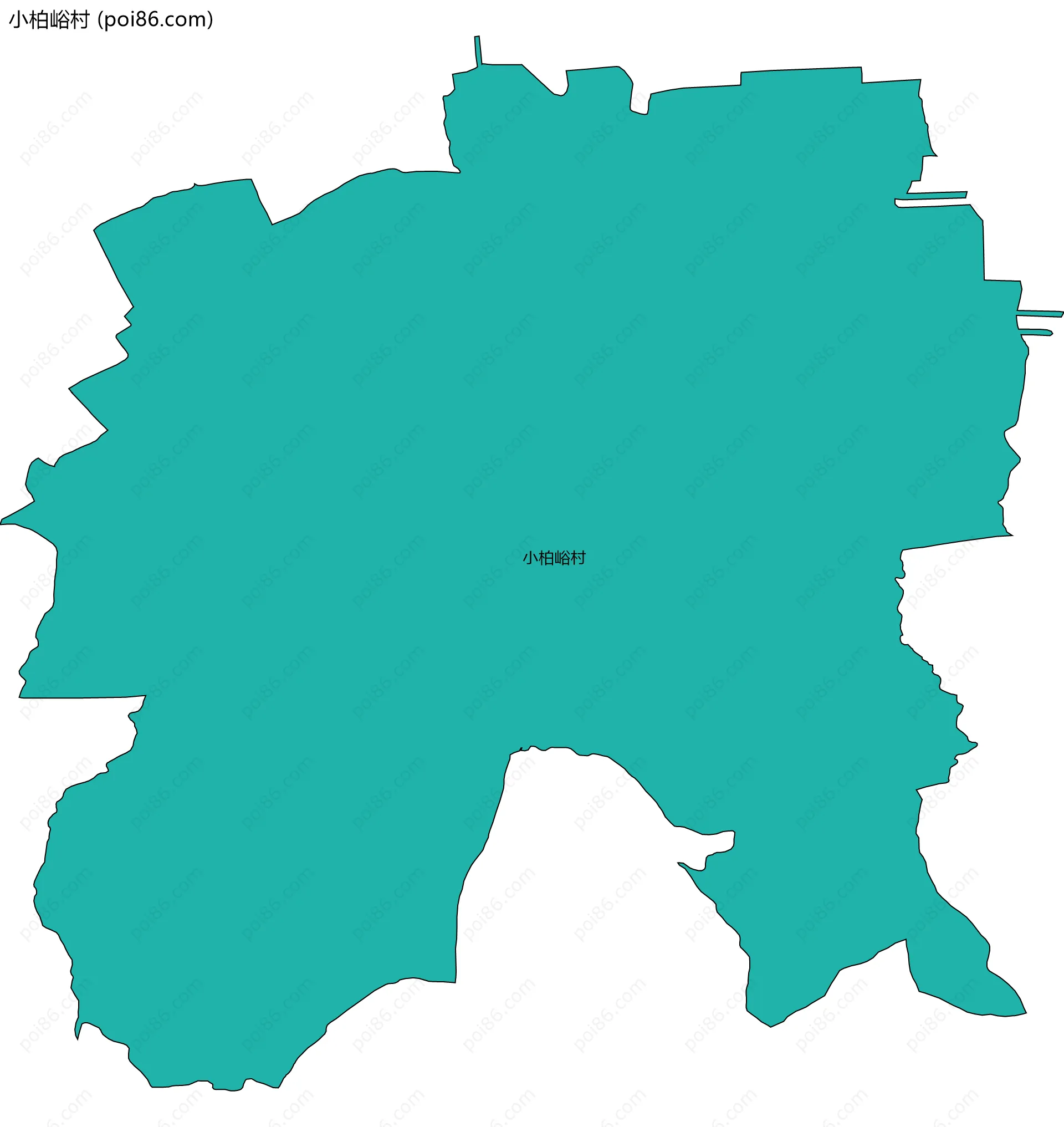小柏峪村边界地图
