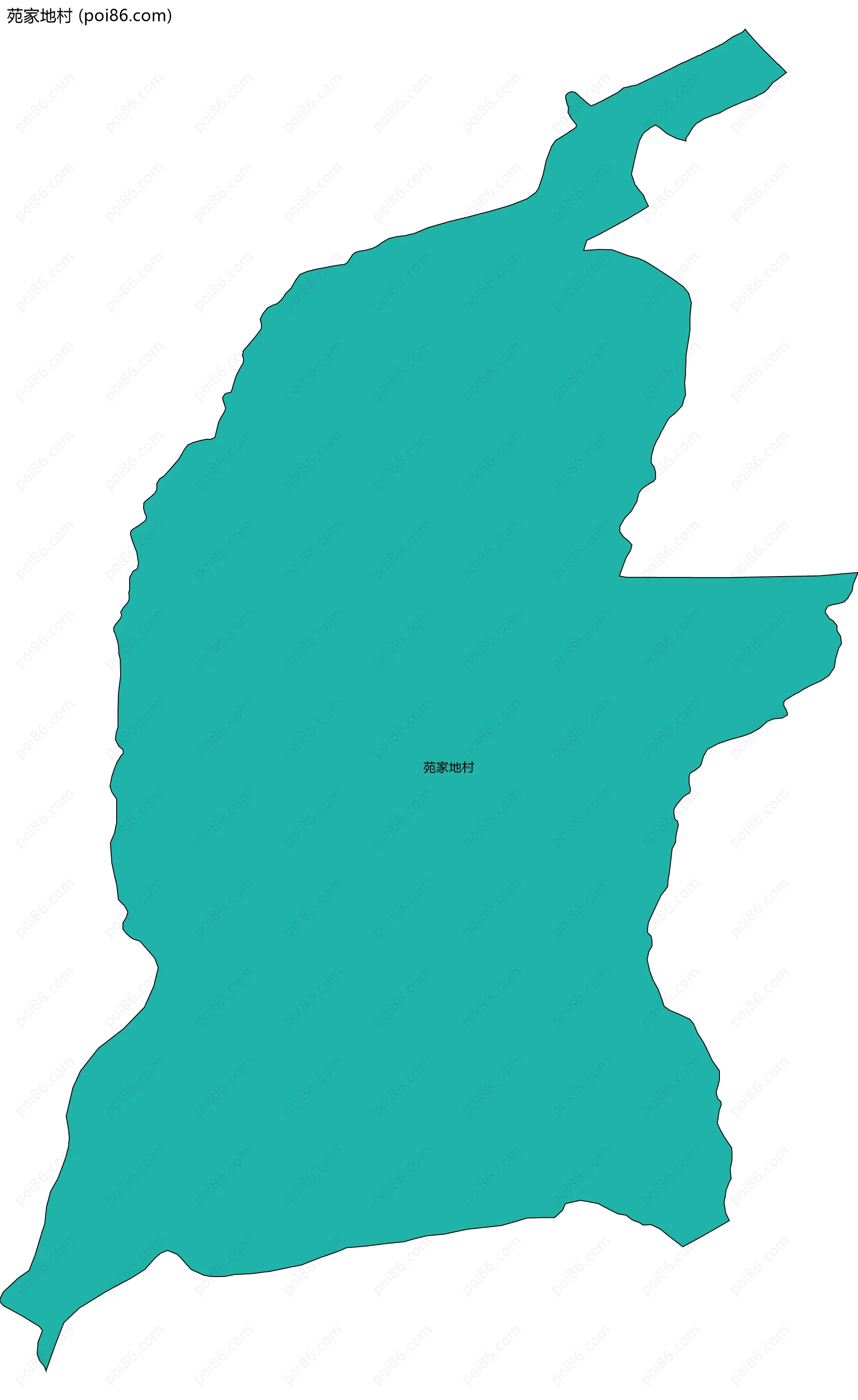 苑家地村边界地图