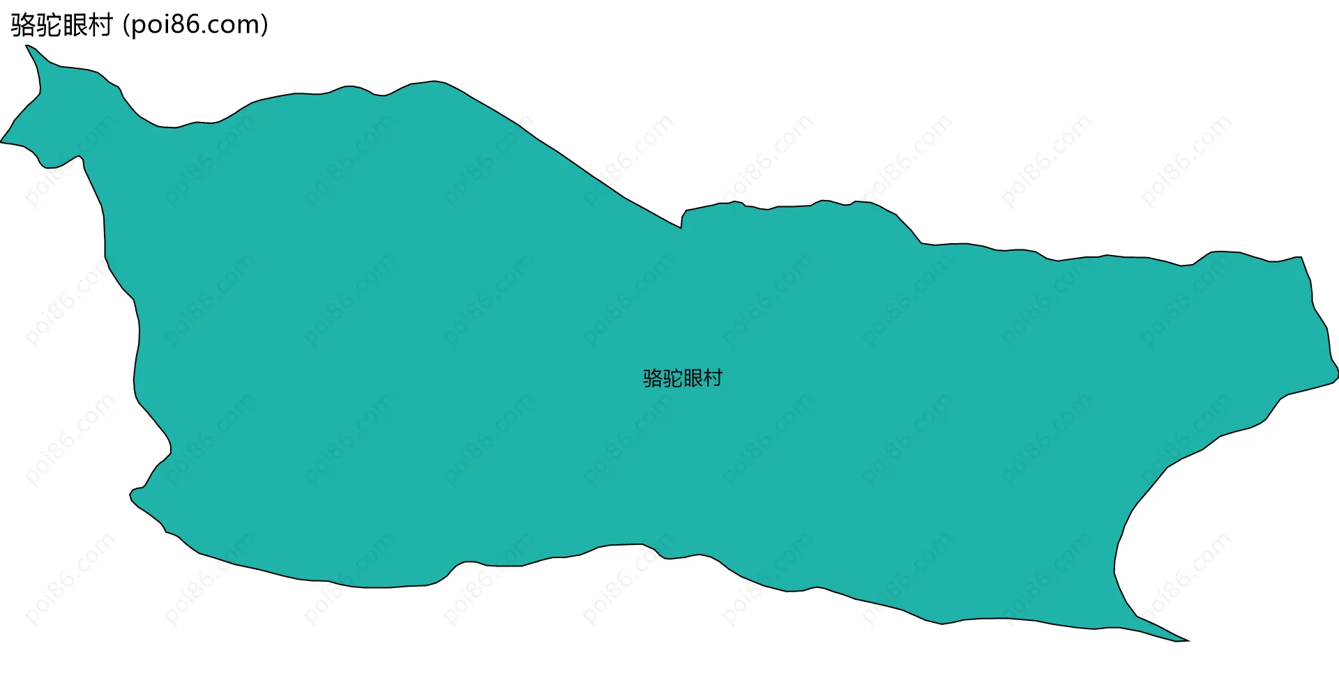 骆驼眼村边界地图