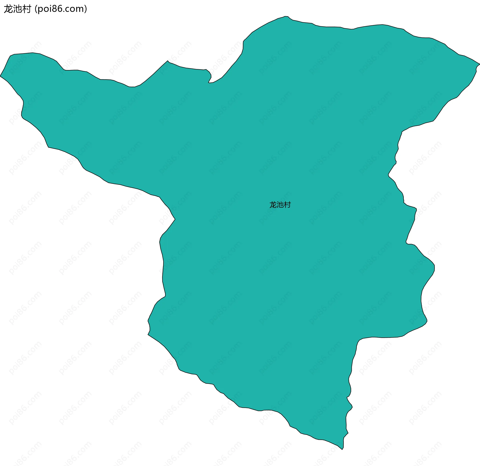 龙池村边界地图