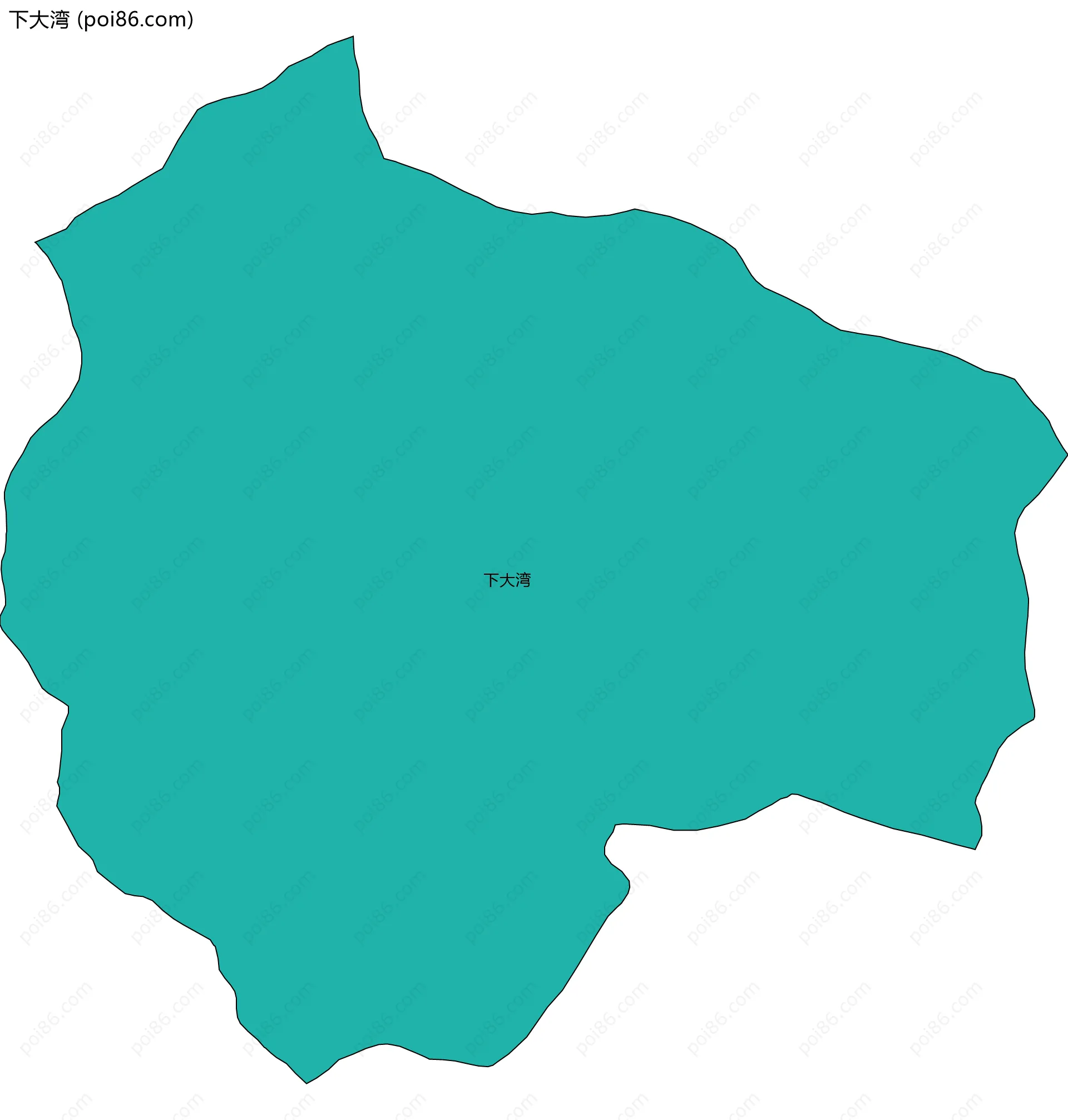 下大湾边界地图