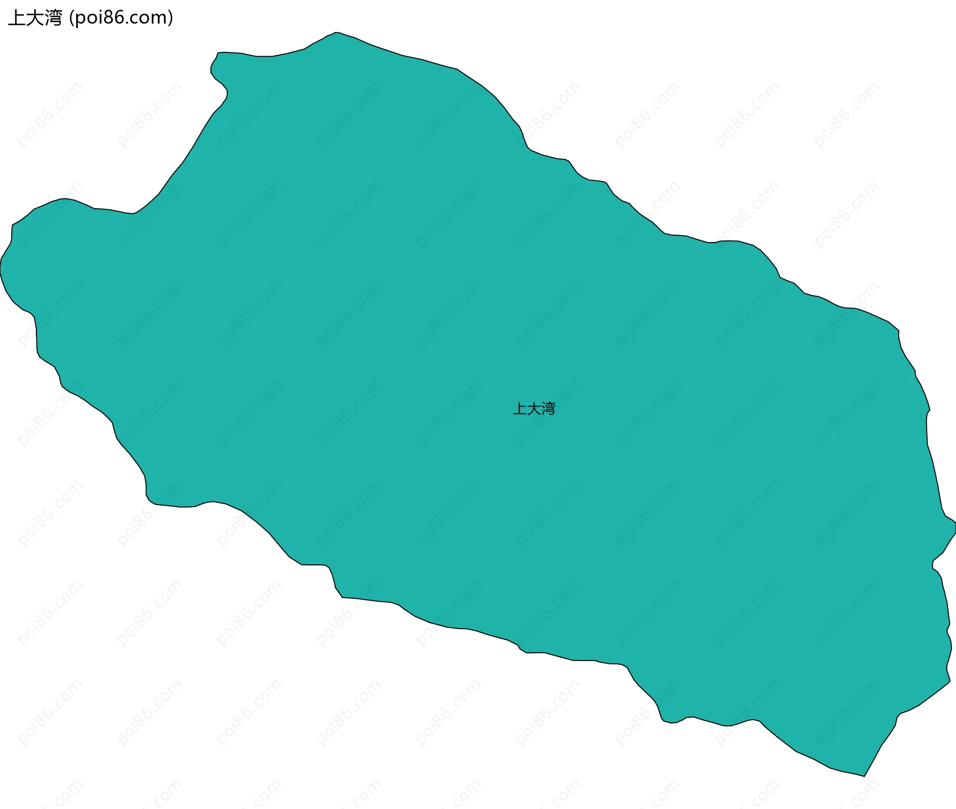 上大湾边界地图