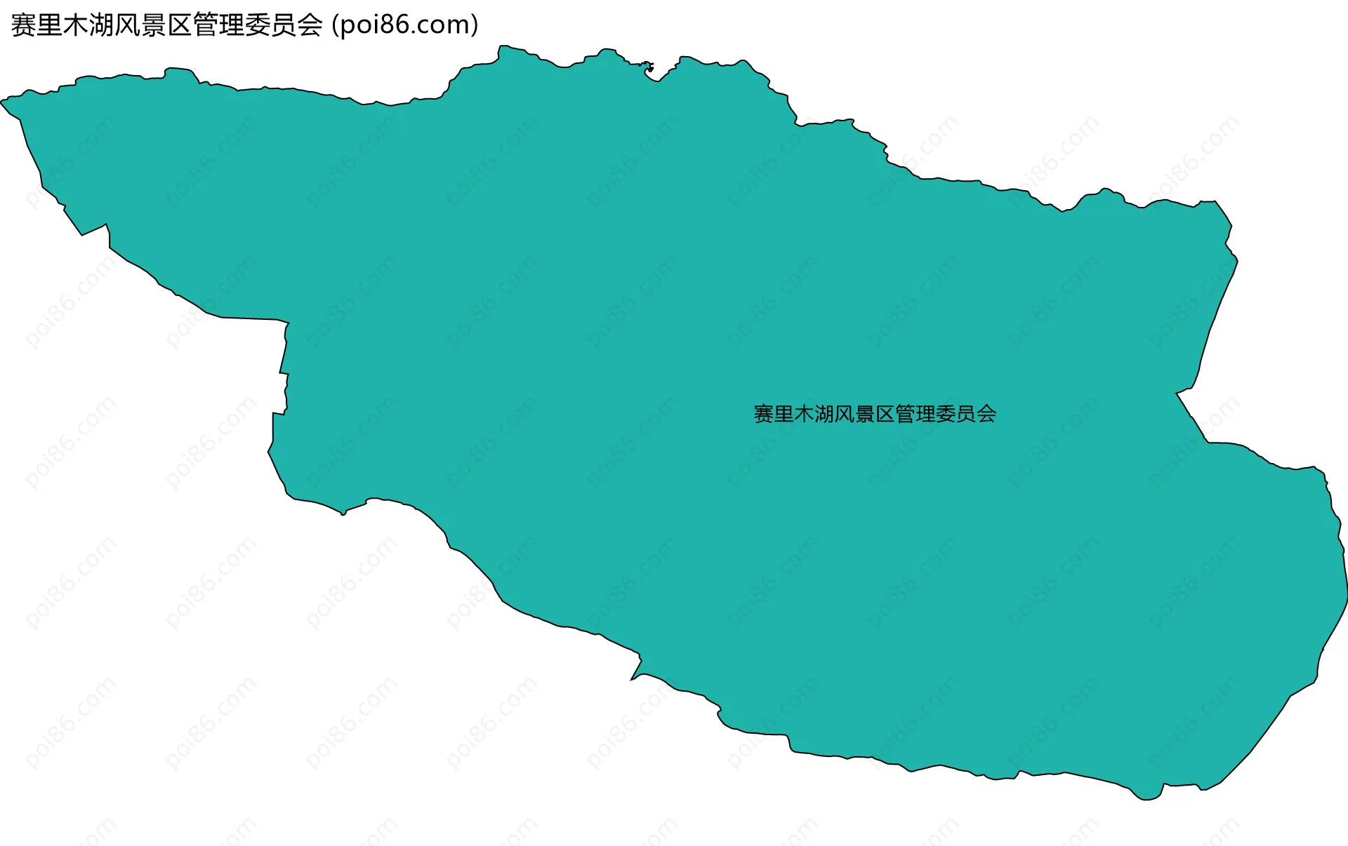 赛里木湖风景区管理委员会边界地图