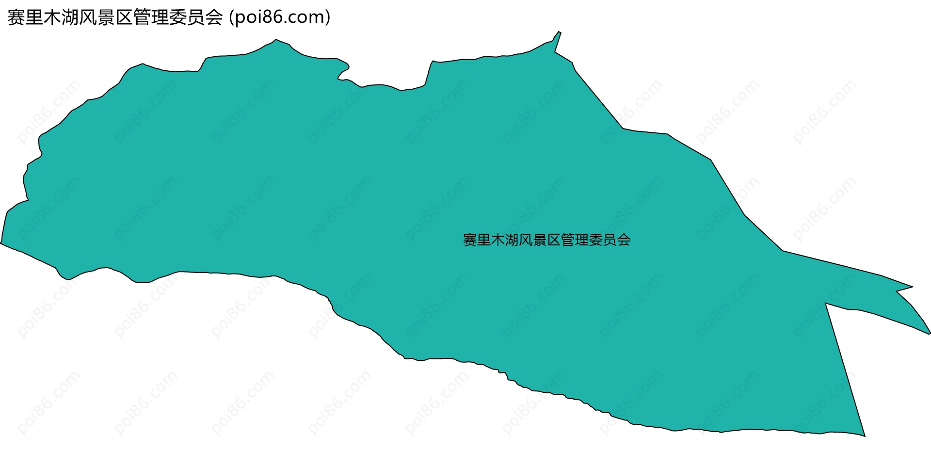 赛里木湖风景区管理委员会边界地图
