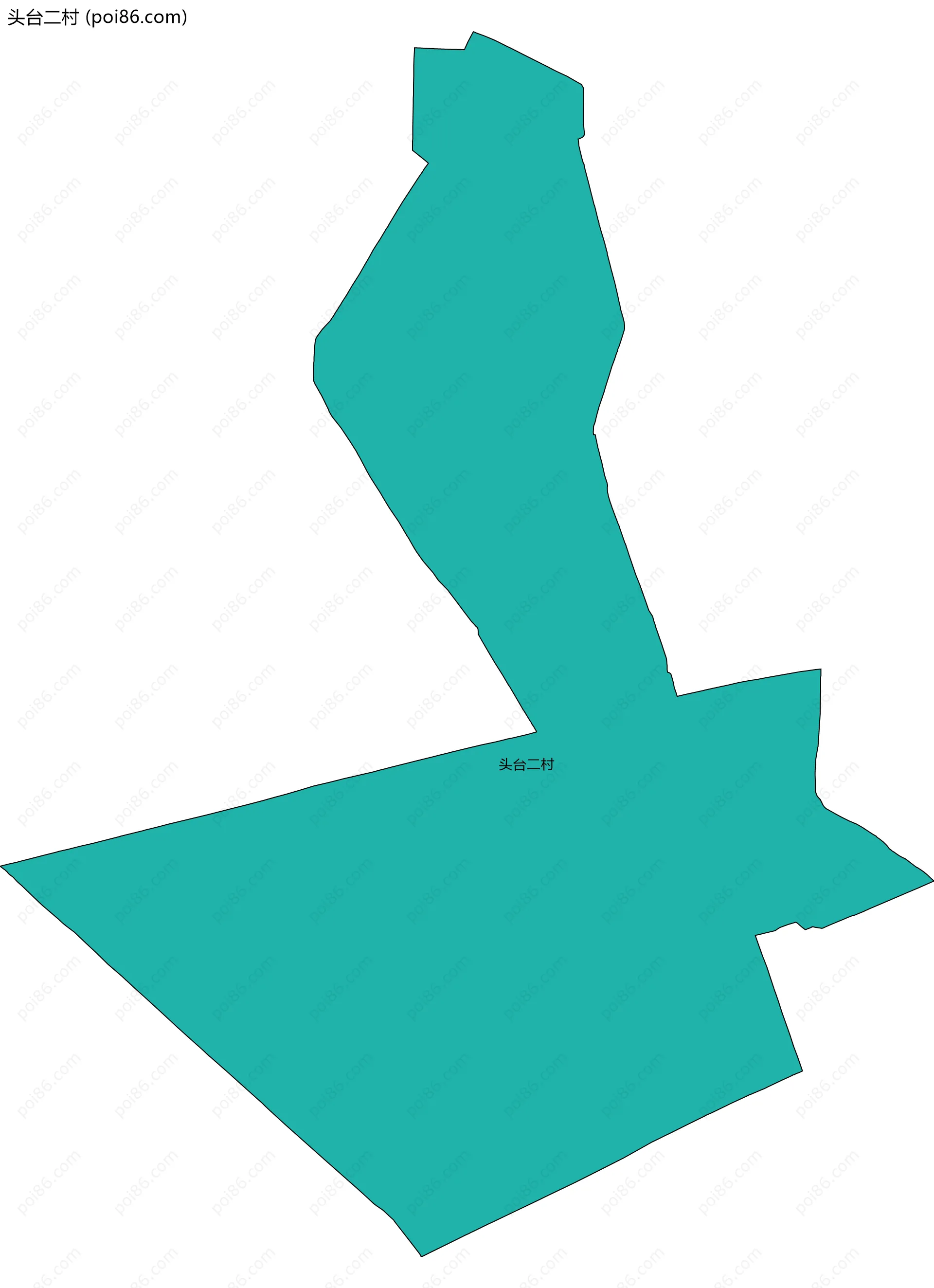 头台二村边界地图