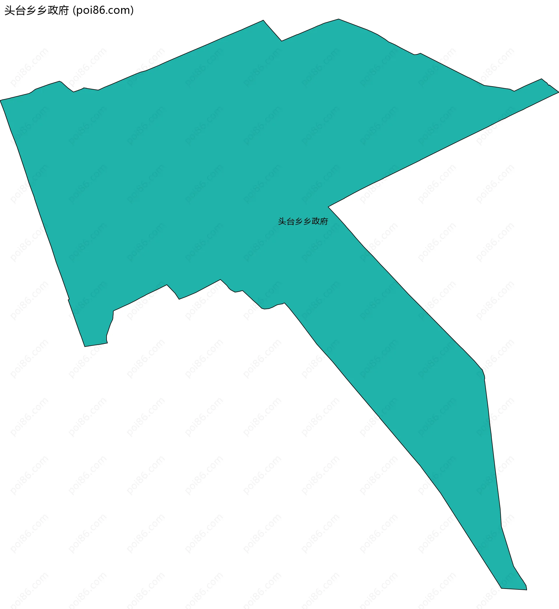 头台乡乡政府边界地图