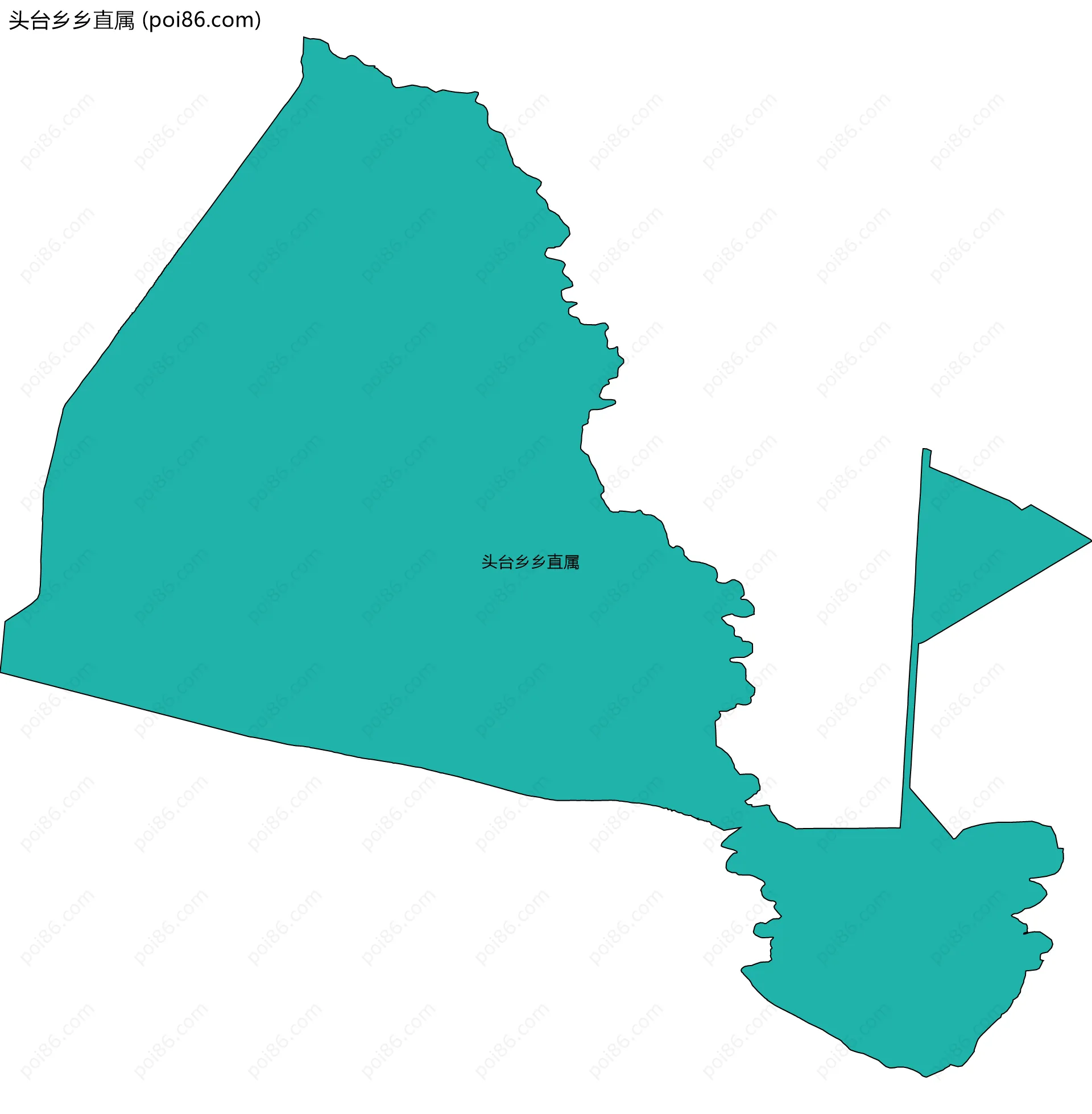 头台乡乡直属边界地图