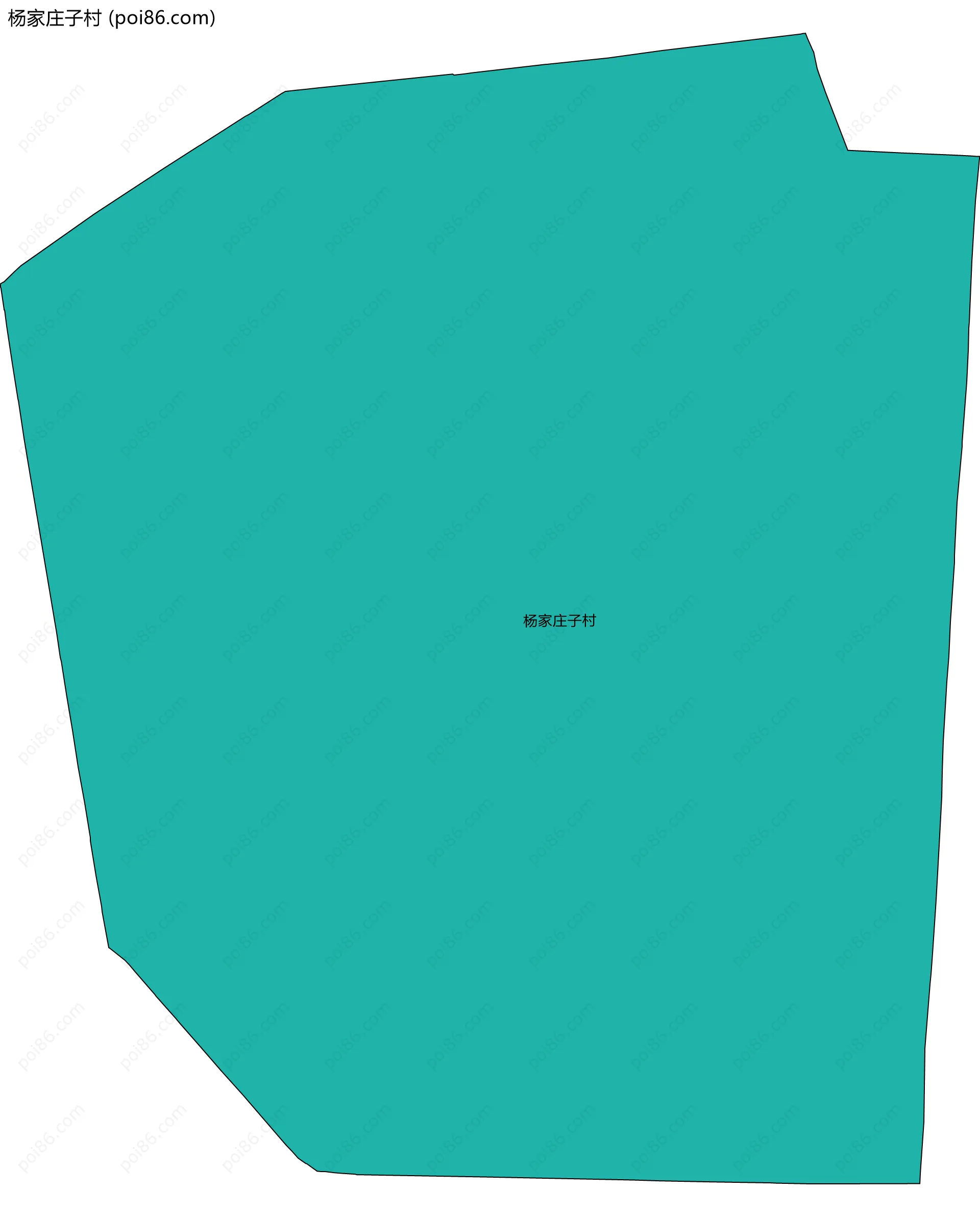 杨家庄子村边界地图