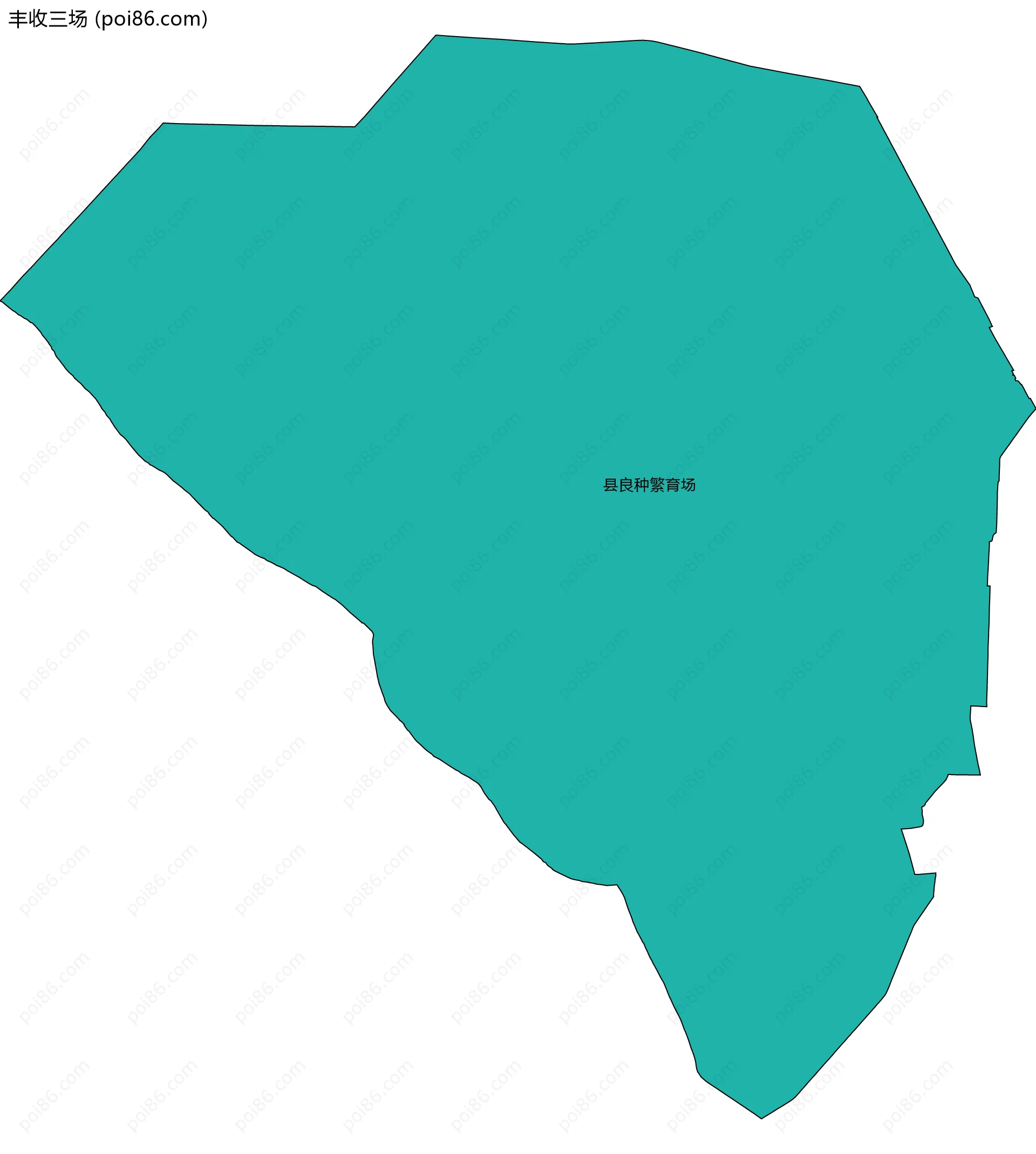 丰收三场边界地图(五级行政区划)