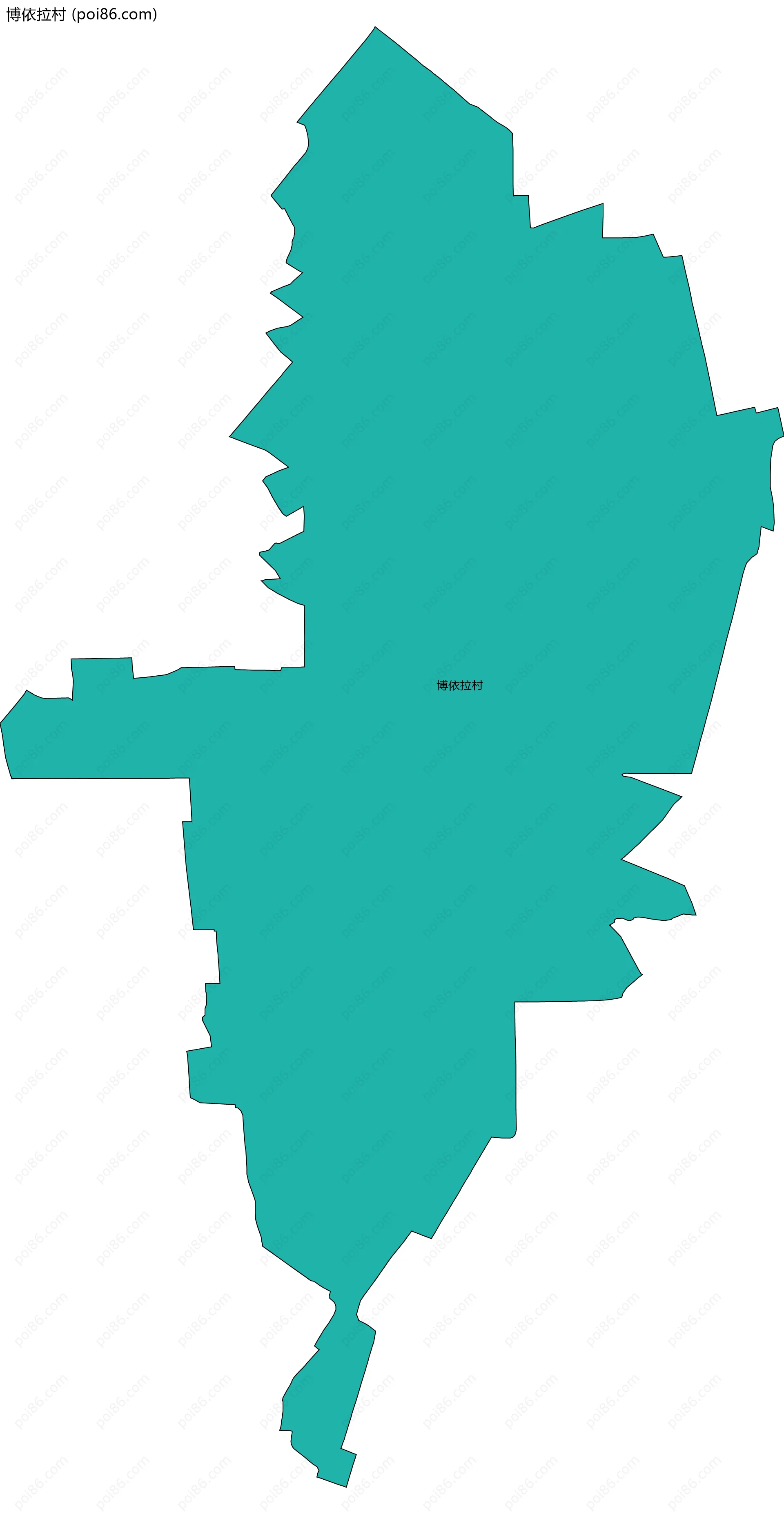 博依拉村边界地图