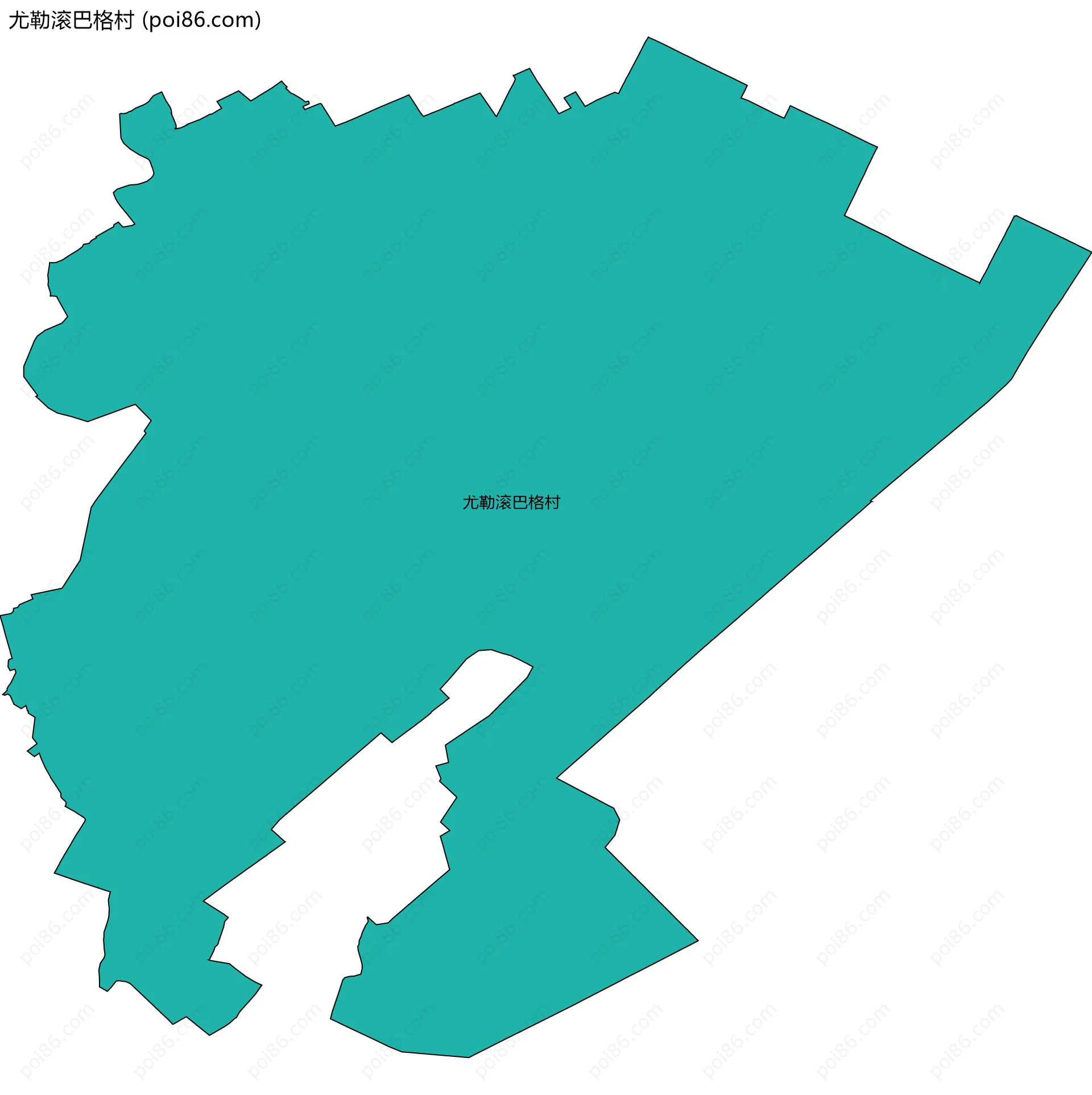 尤勒滚巴格村边界地图